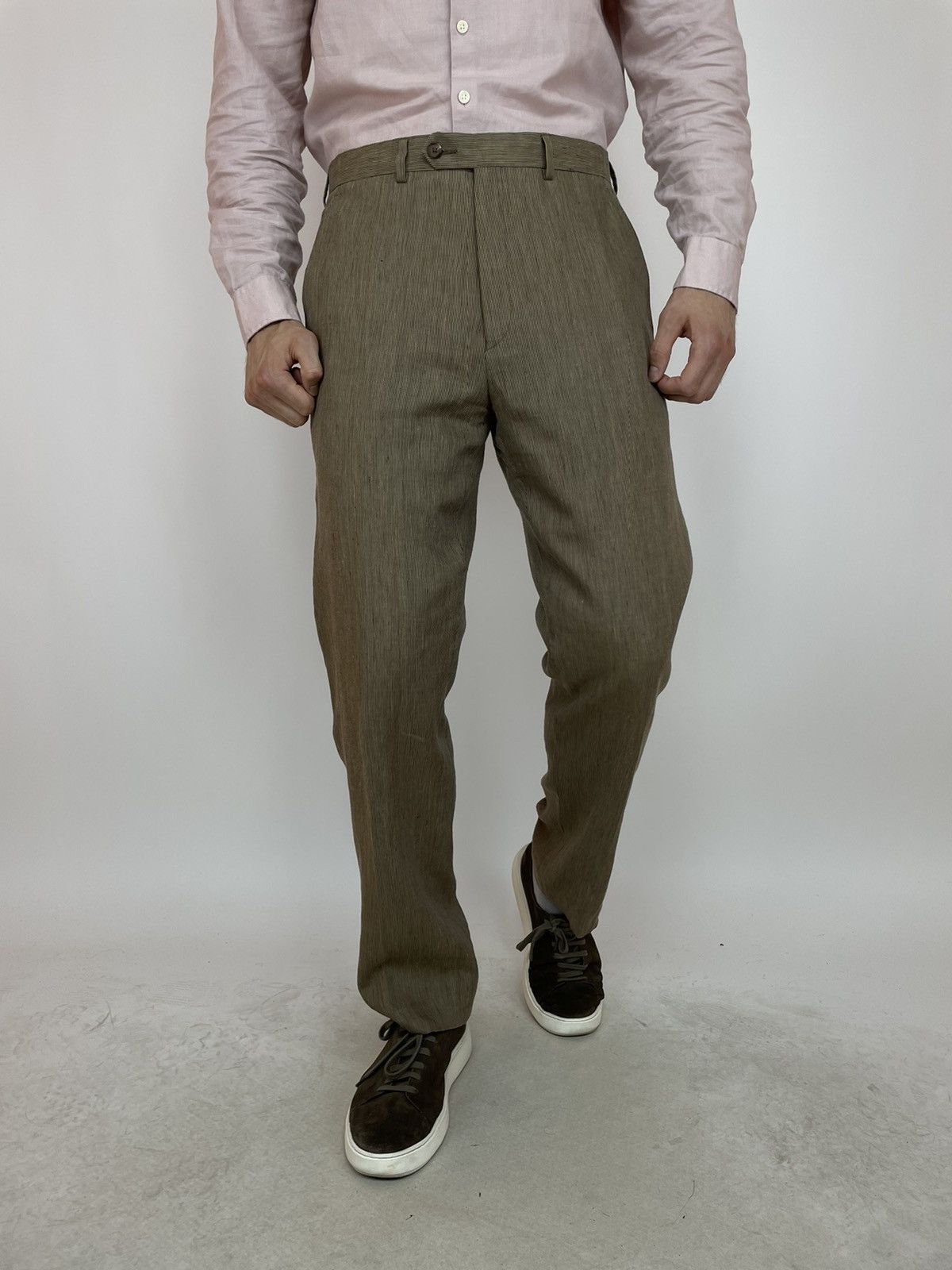 Lauren Ralph Lauren × Ralph Lauren LAUREN Ralph Lauren Linen Trouses Pants Trim Fit size 34x32 Size US 34 / EU 50 - 1 Thumbnail
