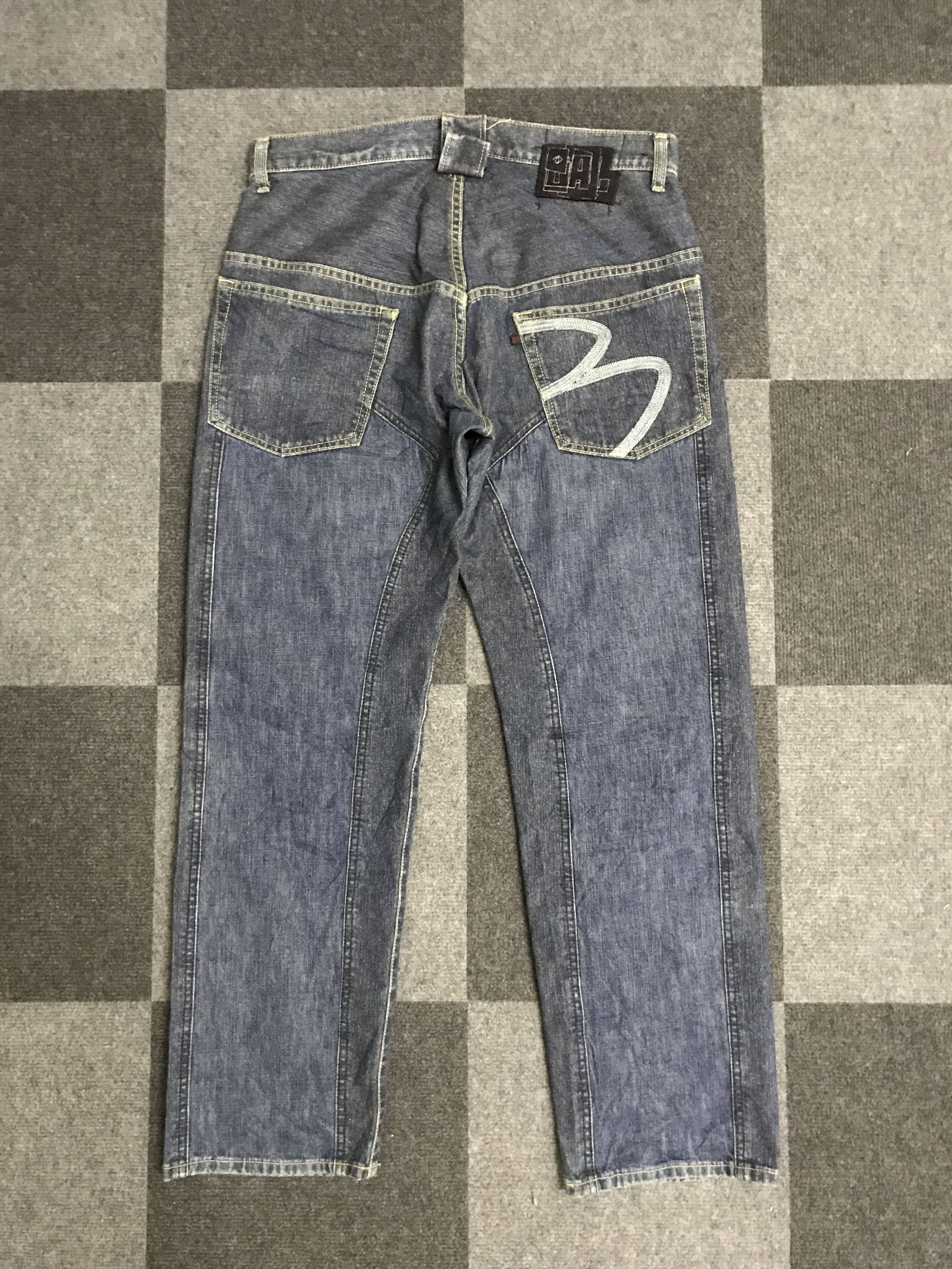 Japanese Brand D119 BAL Japan Two Tones Double Knee Jeans Size US 33 - 7 Thumbnail
