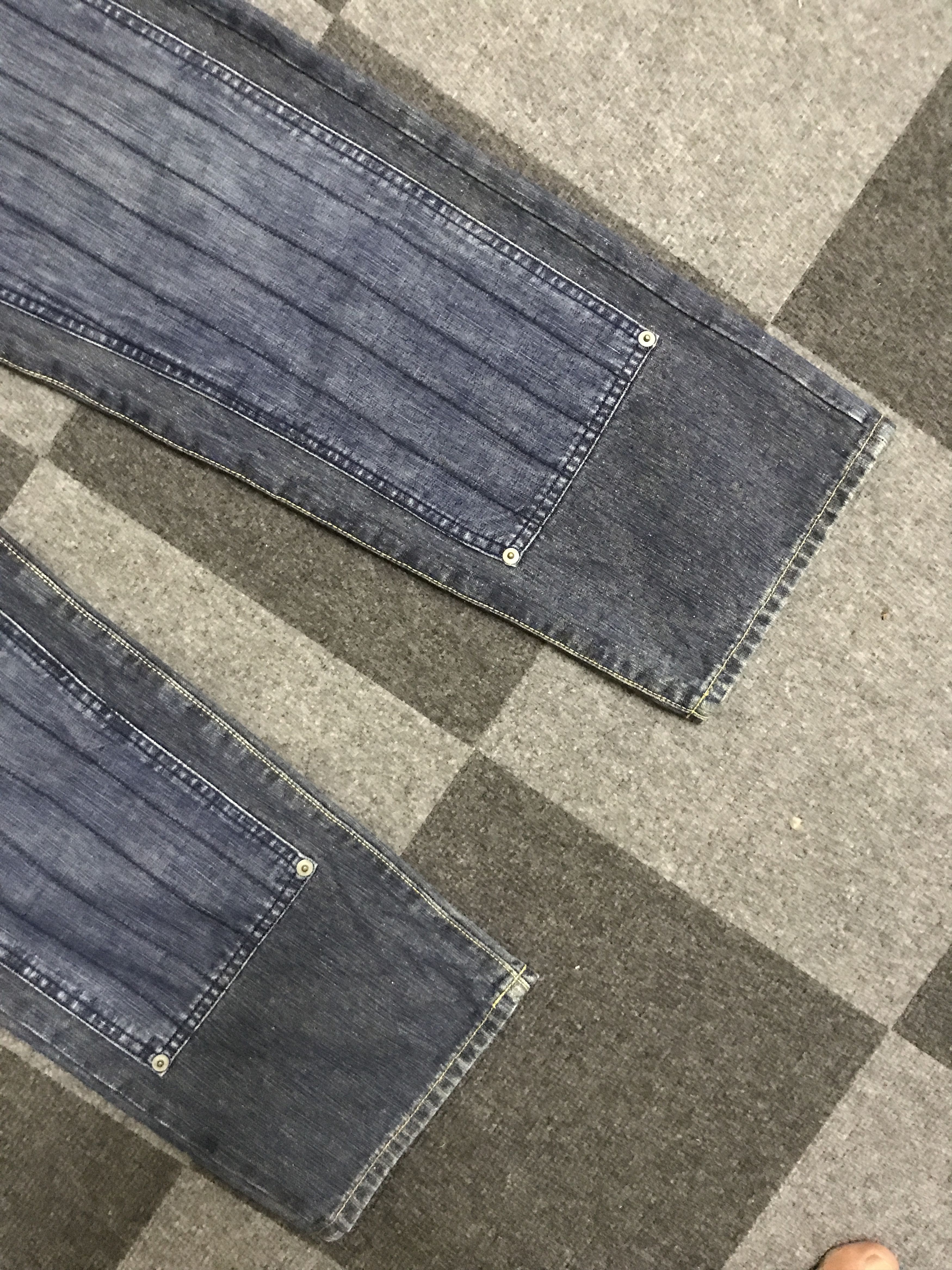 Japanese Brand D119 BAL Japan Two Tones Double Knee Jeans Size US 33 - 4 Thumbnail