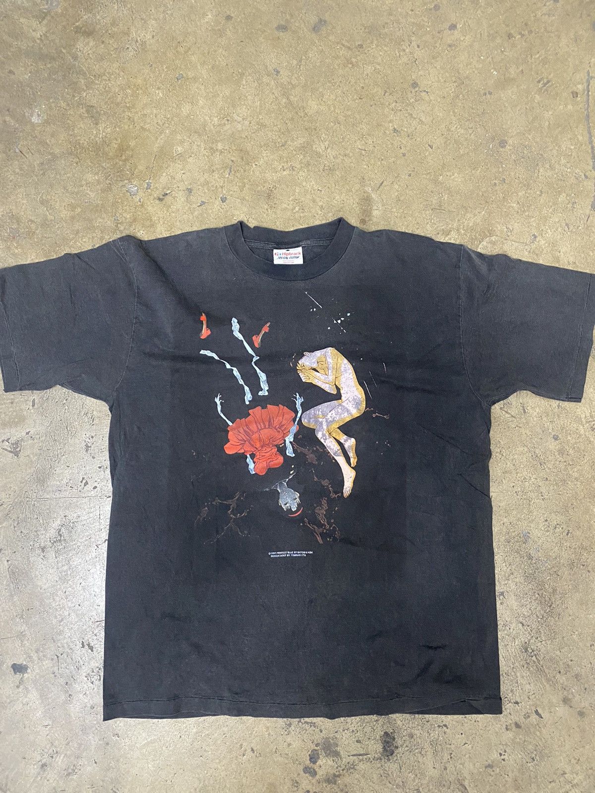 image of Comics Perfect Blue Bootleg Anime Ghibli Manga VTG Akira in Black, Men's (Size 2XL)