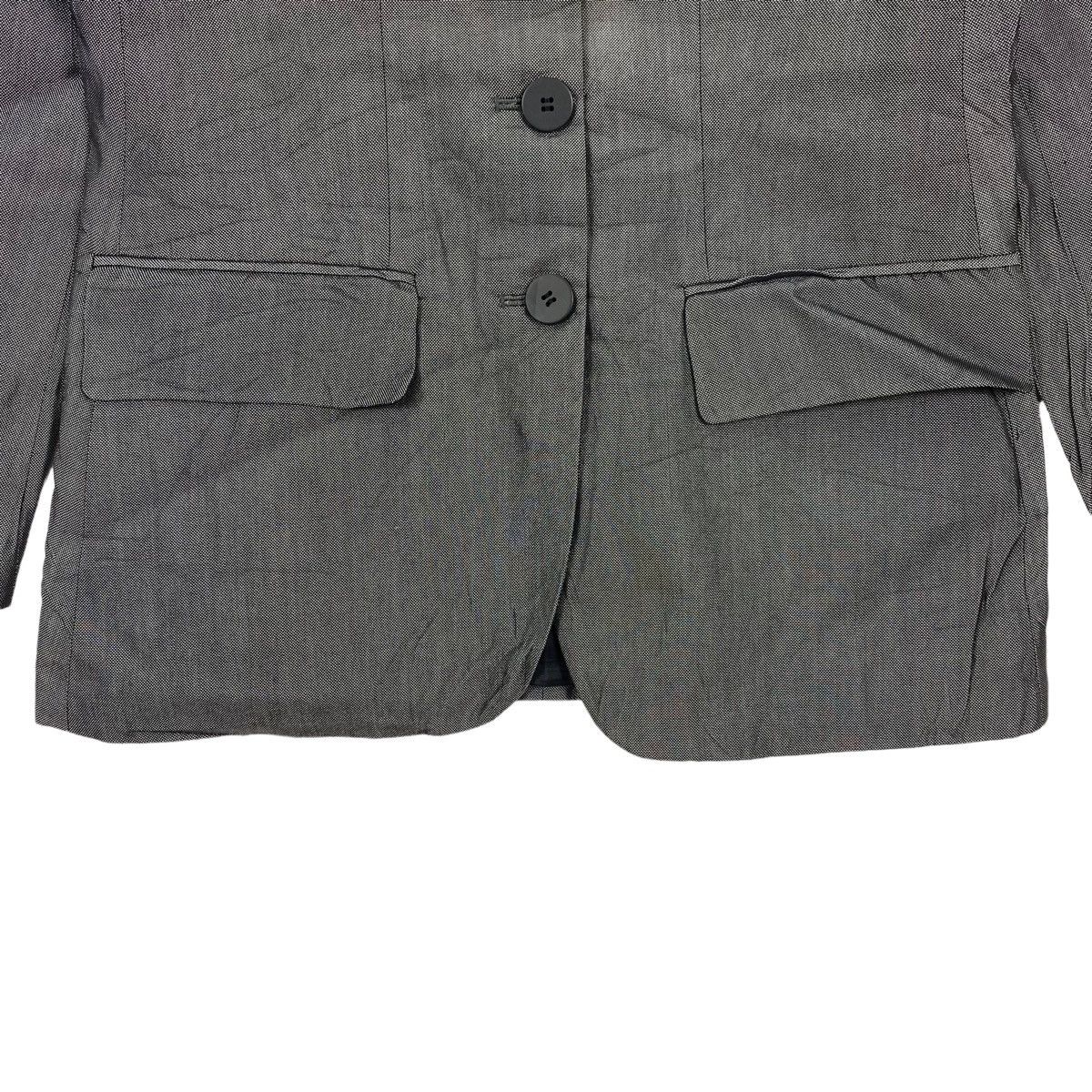 Donna Karan × Vintage Vintage DONNA KARAN New York DKNY Button Up Grey Blazer Coat Size S / US 4 / IT 40 - 3 Thumbnail