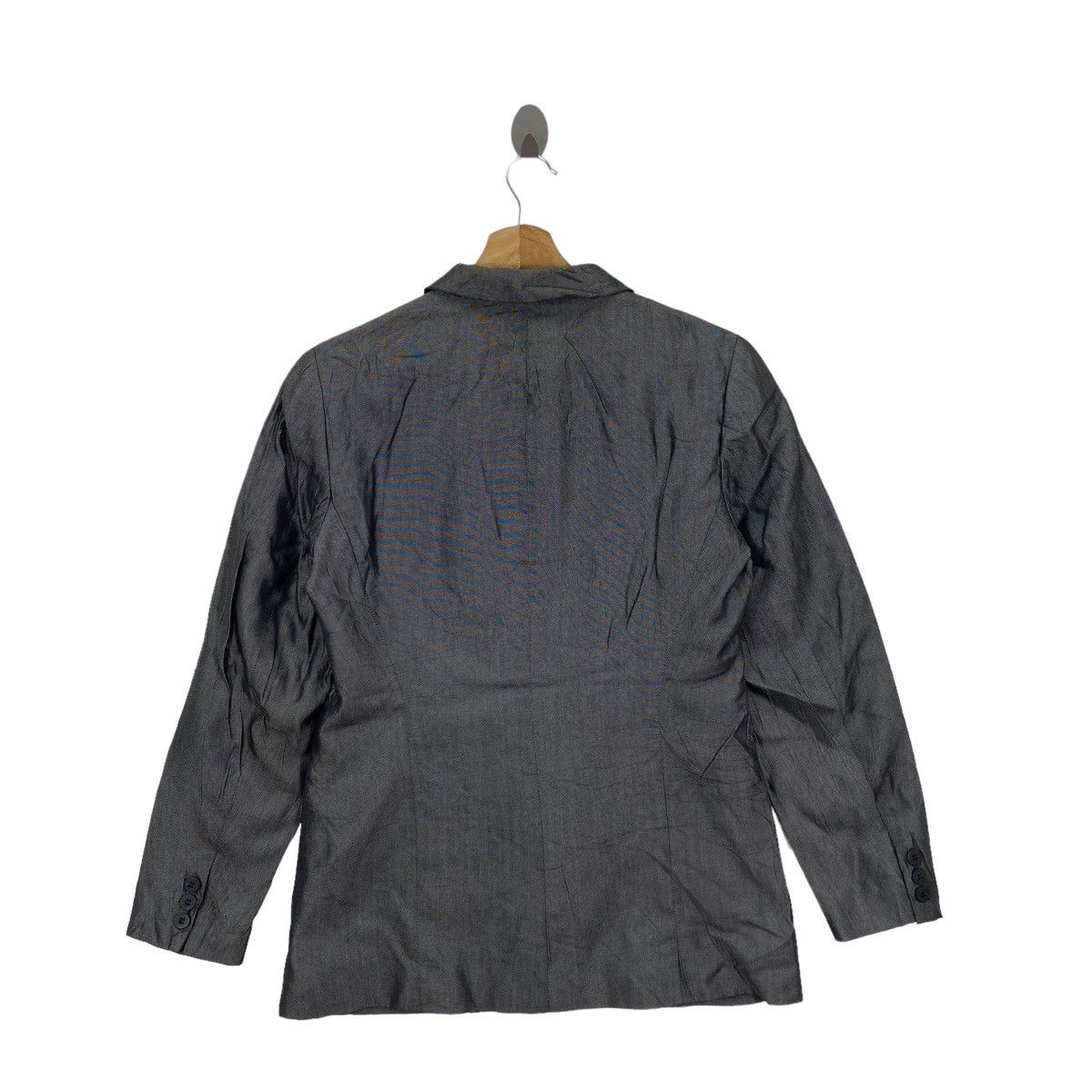 Donna Karan × Vintage Vintage DONNA KARAN New York DKNY Button Up Grey Blazer Coat Size S / US 4 / IT 40 - 4 Thumbnail