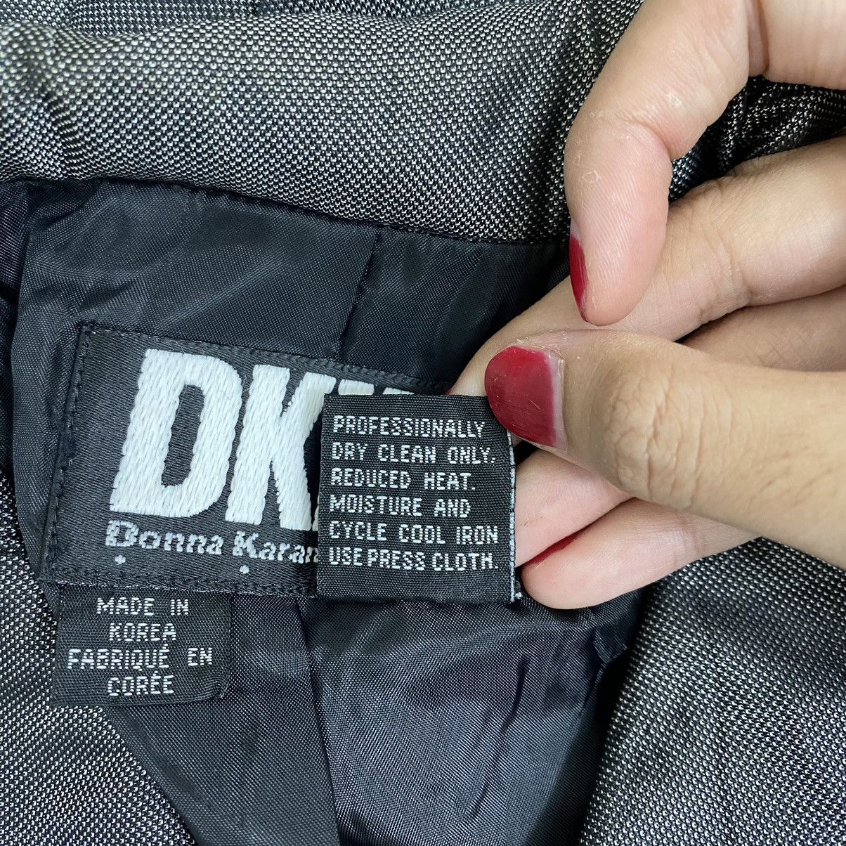 Donna Karan × Vintage Vintage DONNA KARAN New York DKNY Button Up Grey Blazer Coat Size S / US 4 / IT 40 - 6 Thumbnail