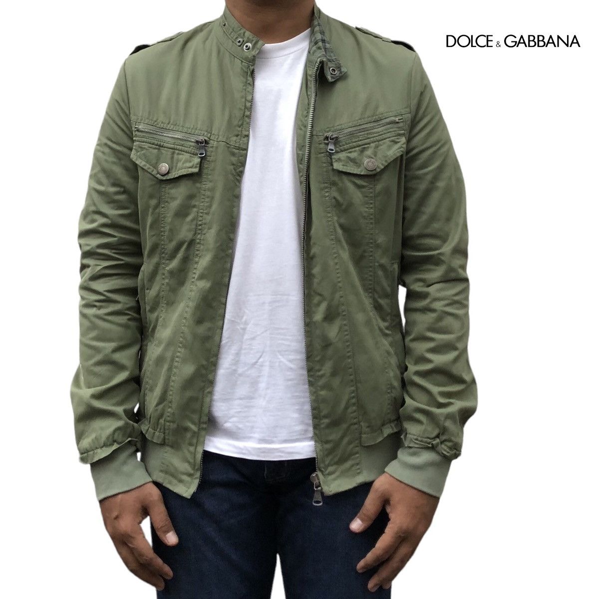 Dolce & Gabbana Vintage Dolce & Gabbana Slim Zipper Jacket Size US M / EU 48-50 / 2 - 1 Thumbnail