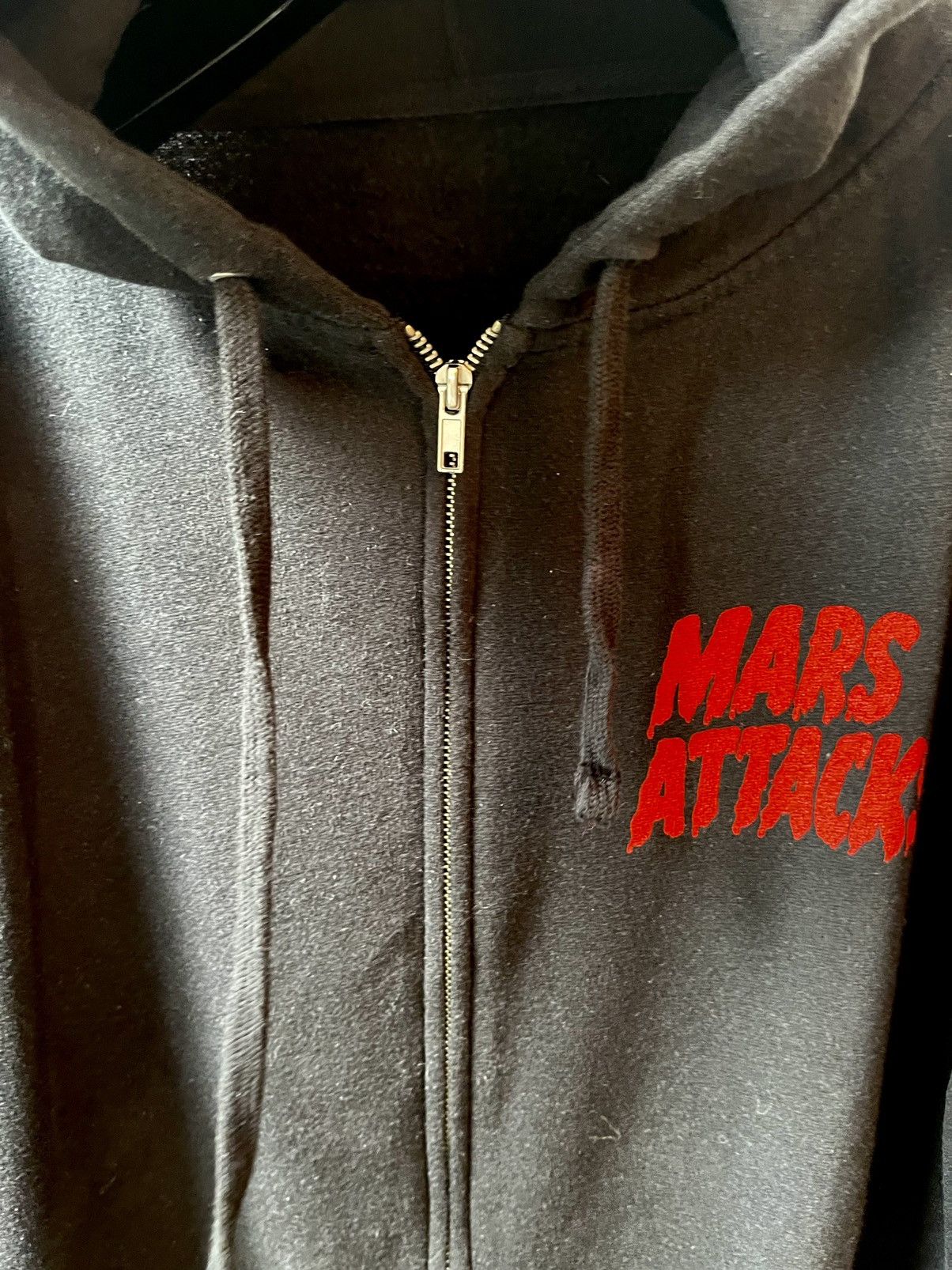 Vintage Vintage MARS ATTACKS Hoodie RARE SICK Size US XL / EU 56 / 4 - 4 Thumbnail