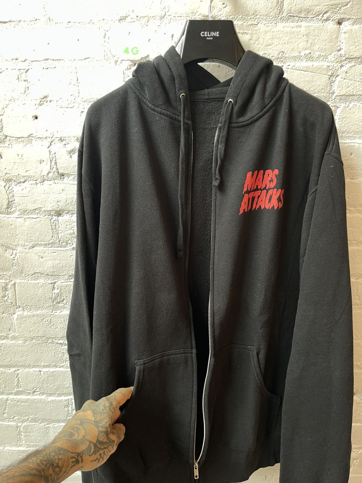 Vintage Vintage MARS ATTACKS Hoodie RARE SICK Size US XL / EU 56 / 4 - 6 Thumbnail