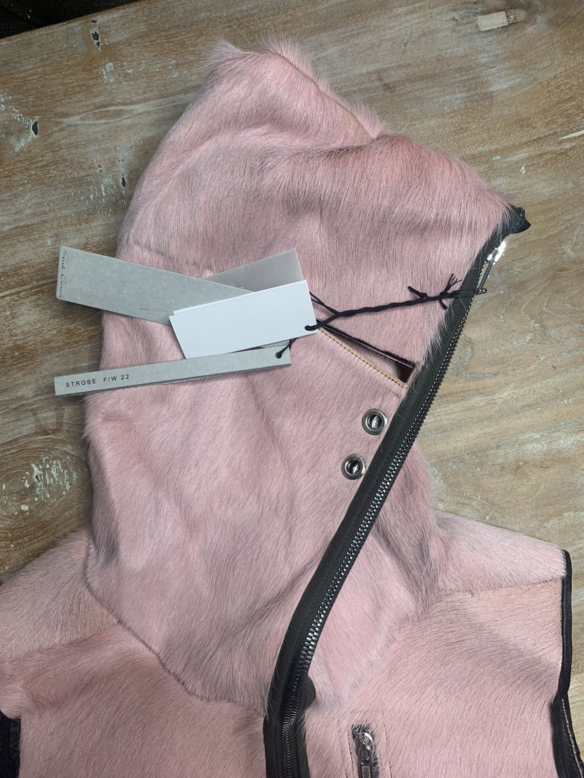 Rick Owens RARE PONY HAIR GIMP VEST PINK EU48!! Size US M / EU 48-50 / 2 - 4 Thumbnail