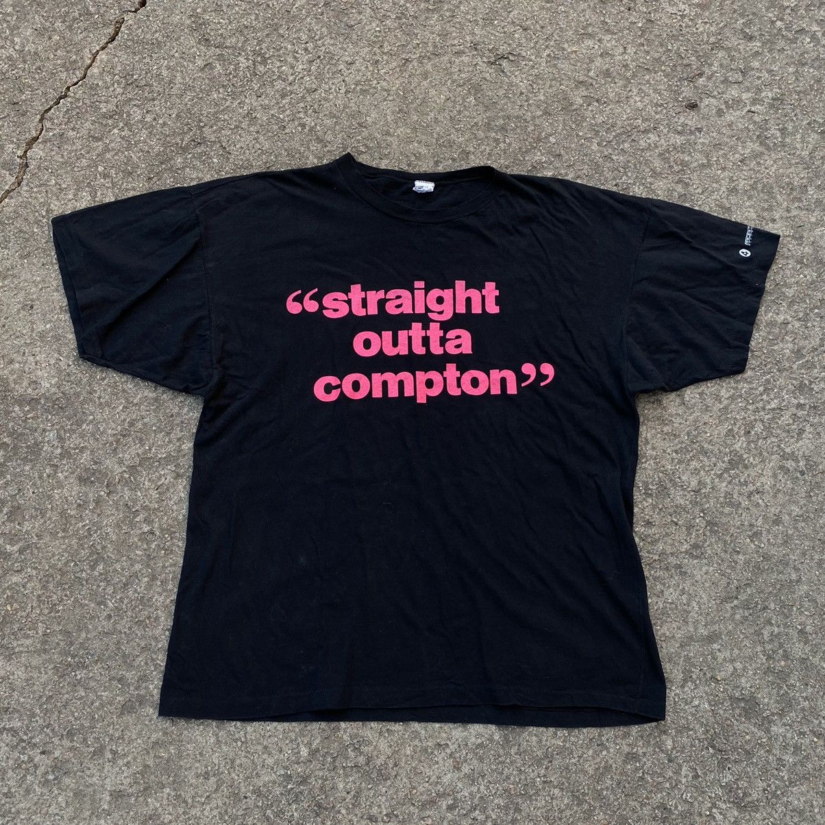 image of Rap Tees x Vintage Nwa Straight Outta Compton Ruthless Records Tee in Black, Men's (Size Large)