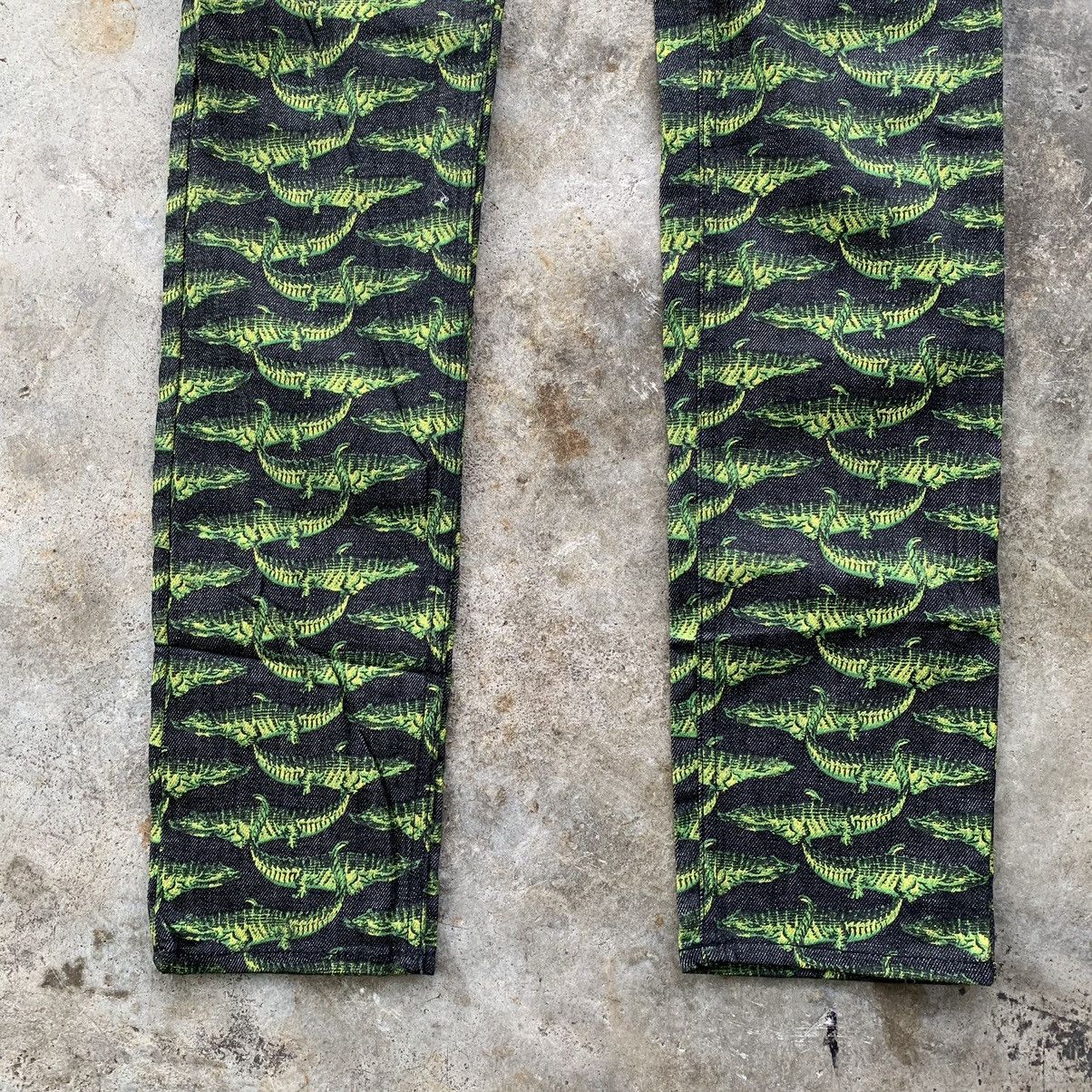 Other FW11 Versace X H&M Crocodile All Over Printed Denim Pants Size US 29 - 10 Thumbnail