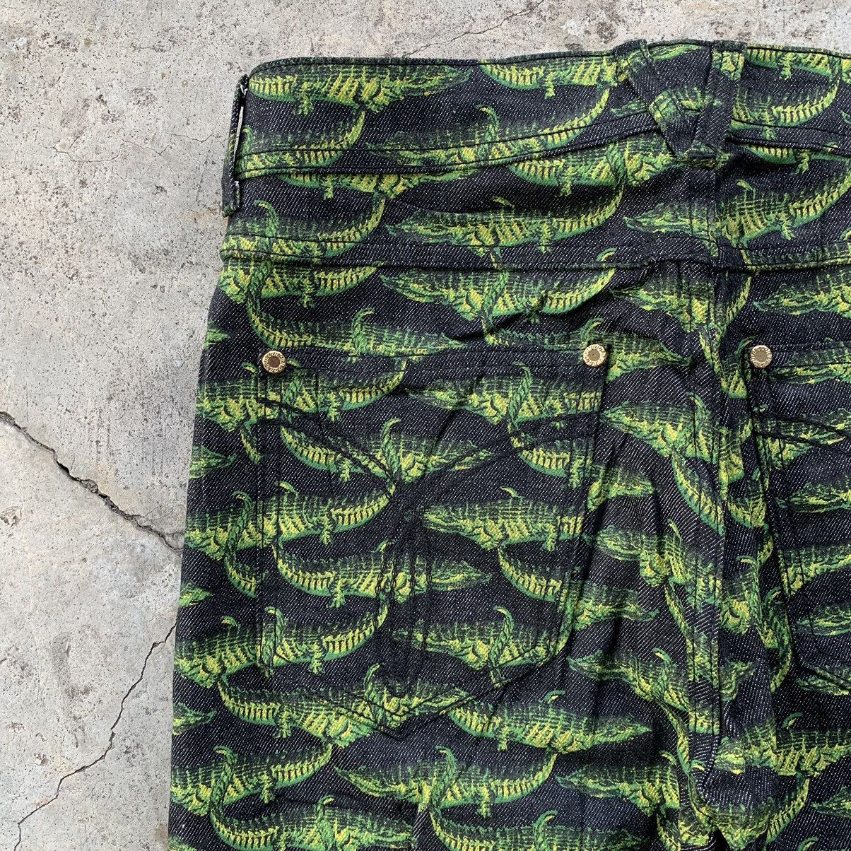 Other FW11 Versace X H&M Crocodile All Over Printed Denim Pants Size US 29 - 18 Thumbnail