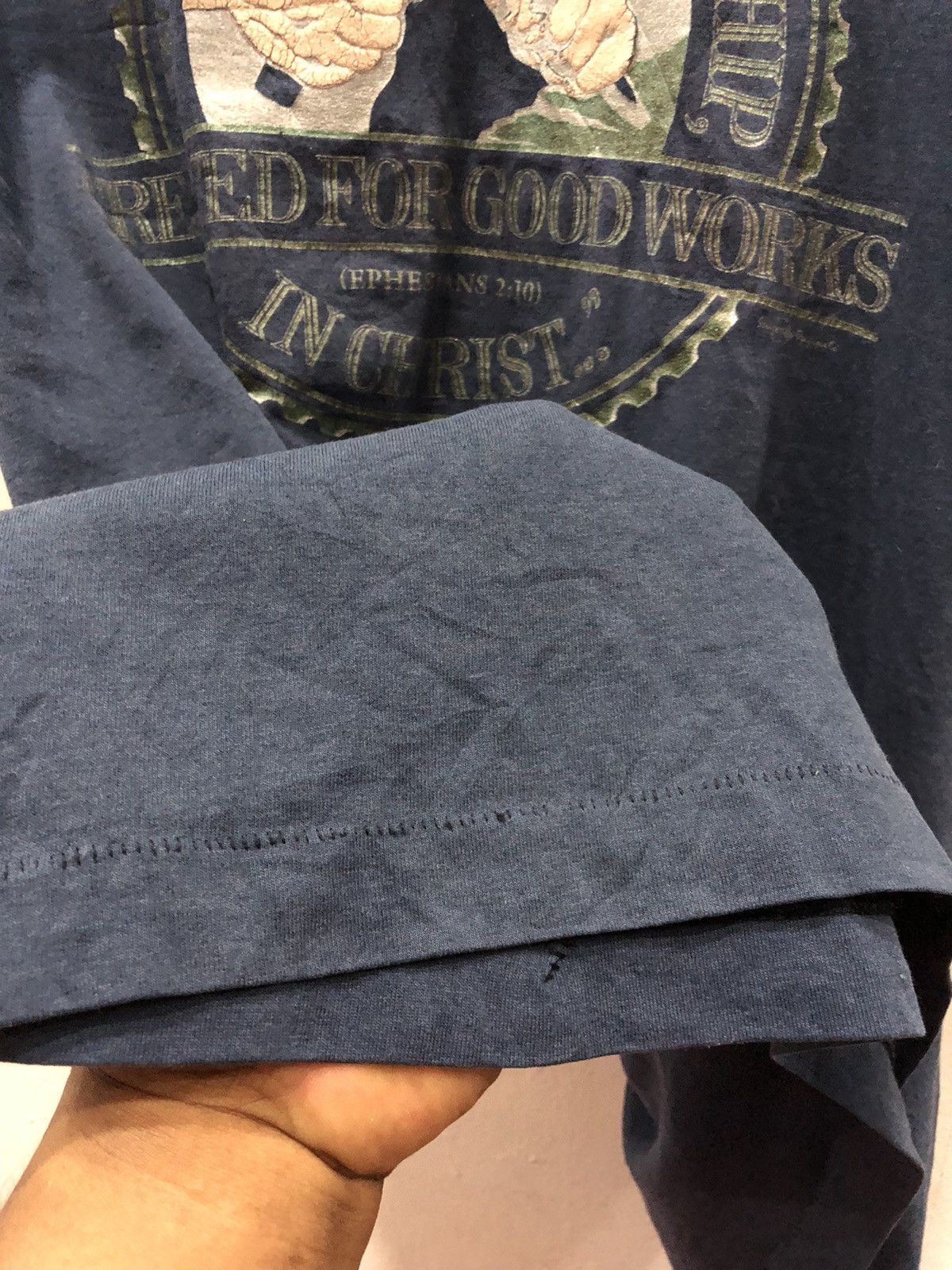 Vintage Vintage tees material 50/50 We Are His Workmanship Size US XL / EU 56 / 4 - 6 Thumbnail