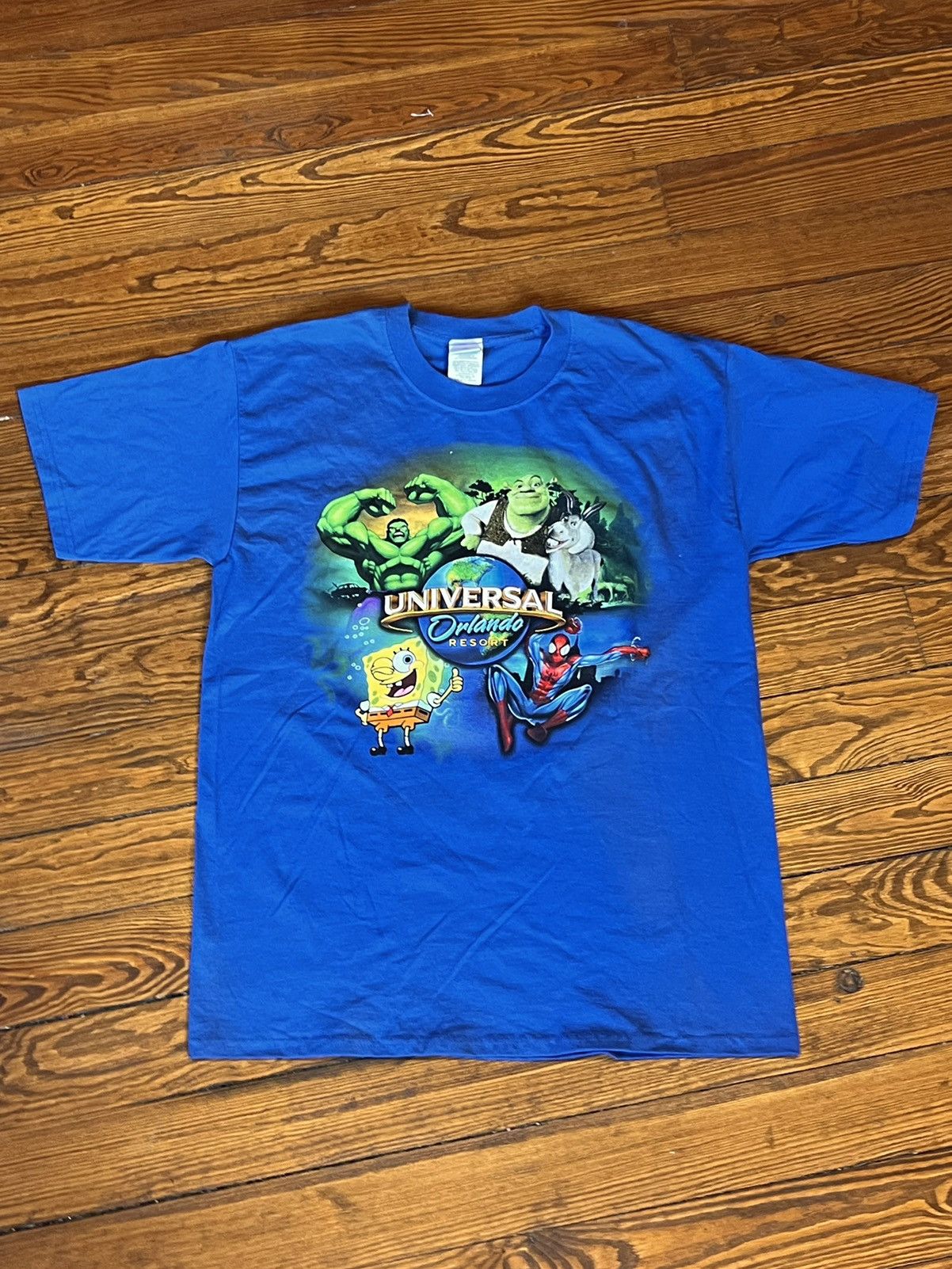 Universal Studios × Vintage Universal Studios Spongebob Spiderman Shrek Hulk Shirt Size US L / EU 52-54 / 3 - 2 Thumbnail