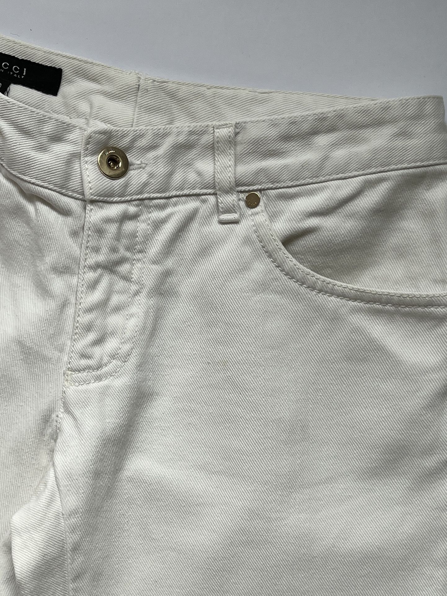 Gucci ⚡️QUICK SALE⚡️Gucci by Tom Ford White Denim Jeans Size US 26 / EU 42 - 4 Thumbnail