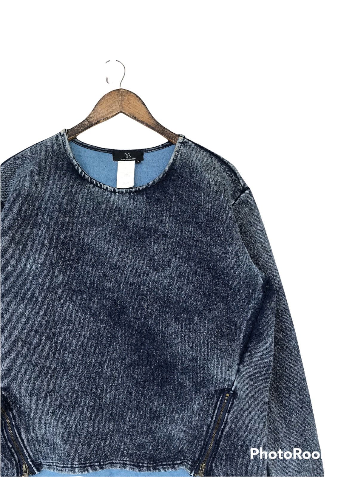 Limi Feu × Yohji Yamamoto 💥Final Drop💥Y’s Yohji Yamamoto Indigo Blue Sweater Shirt Size L / US 10 / IT 46 - 5 Thumbnail