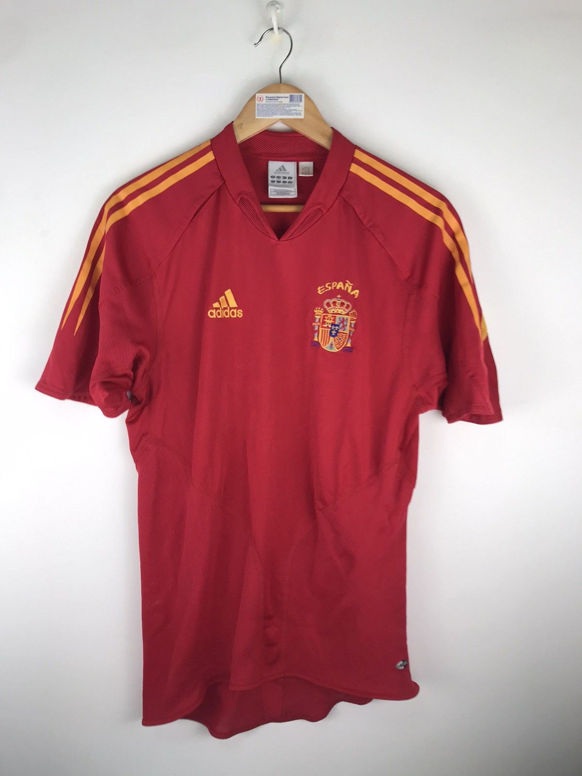 Adidas SPAIN 2004 2006 HOME FOOTBALL SHIRT ADIDAS 600179 sz S Size US S / EU 44-46 / 1 - 1 Thumbnail
