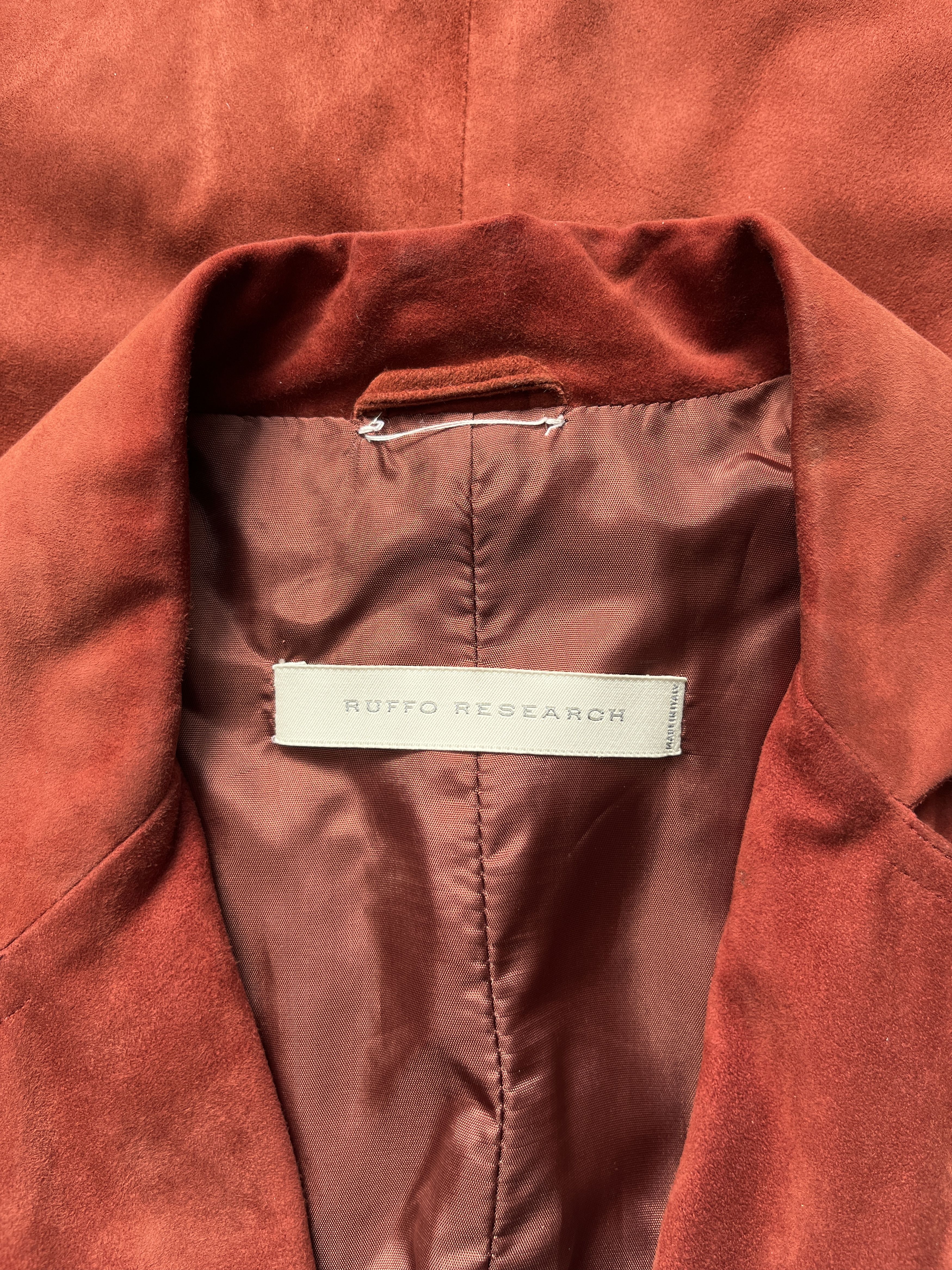 Ruffo Research ⚡️QUICK SALE⚡️1999 Ruffo Research Raf Simons Suede Blazer Size XS / US 0-2 / IT 36-38 - 3 Thumbnail
