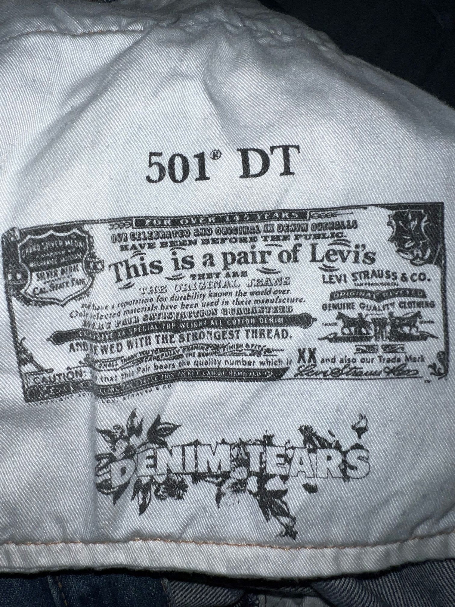 DENIM TEARS Indigo Wash/Stitched Tears Size US 34 / EU 50 - 3 Thumbnail