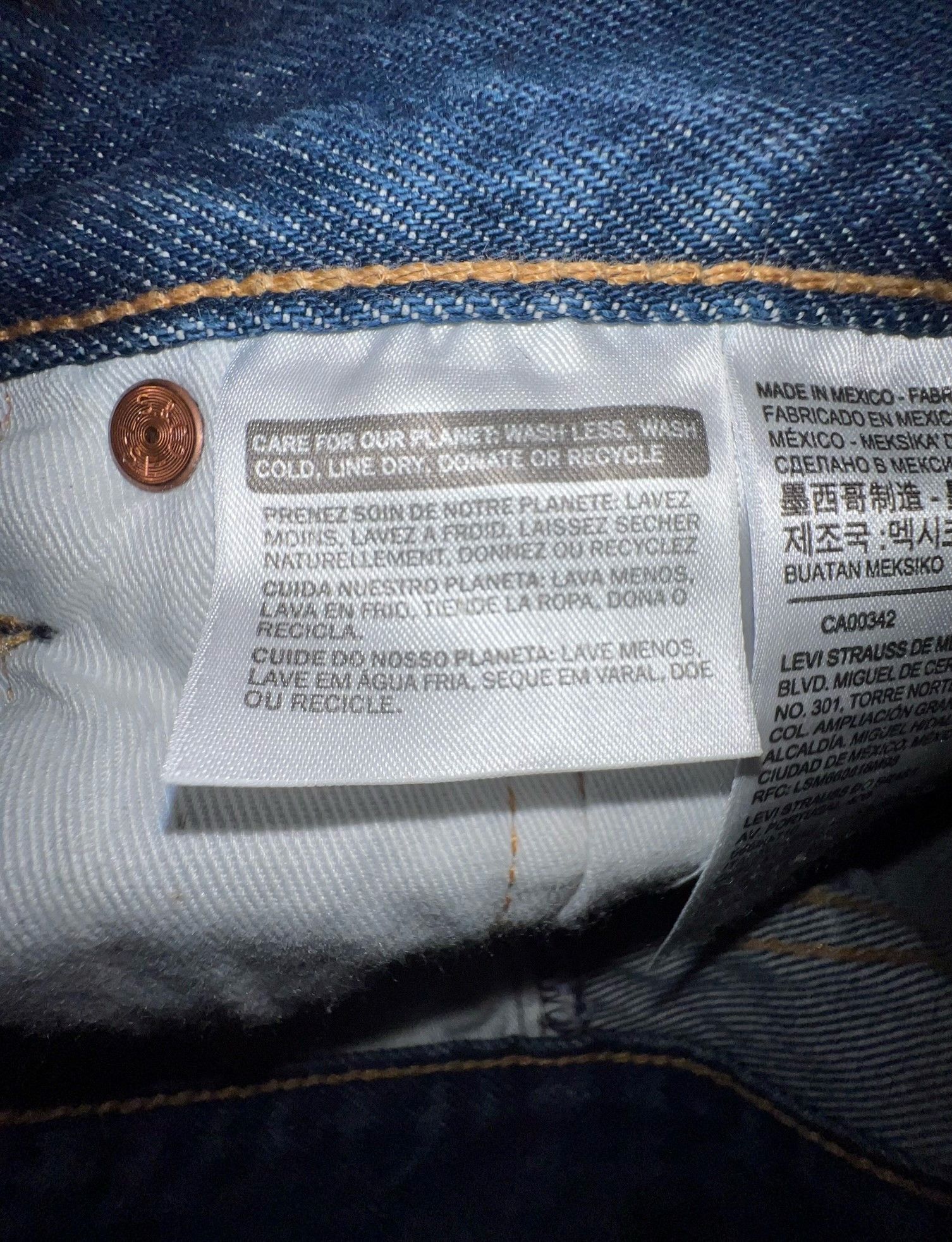 DENIM TEARS Indigo Wash/Stitched Tears Size US 34 / EU 50 - 4 Thumbnail