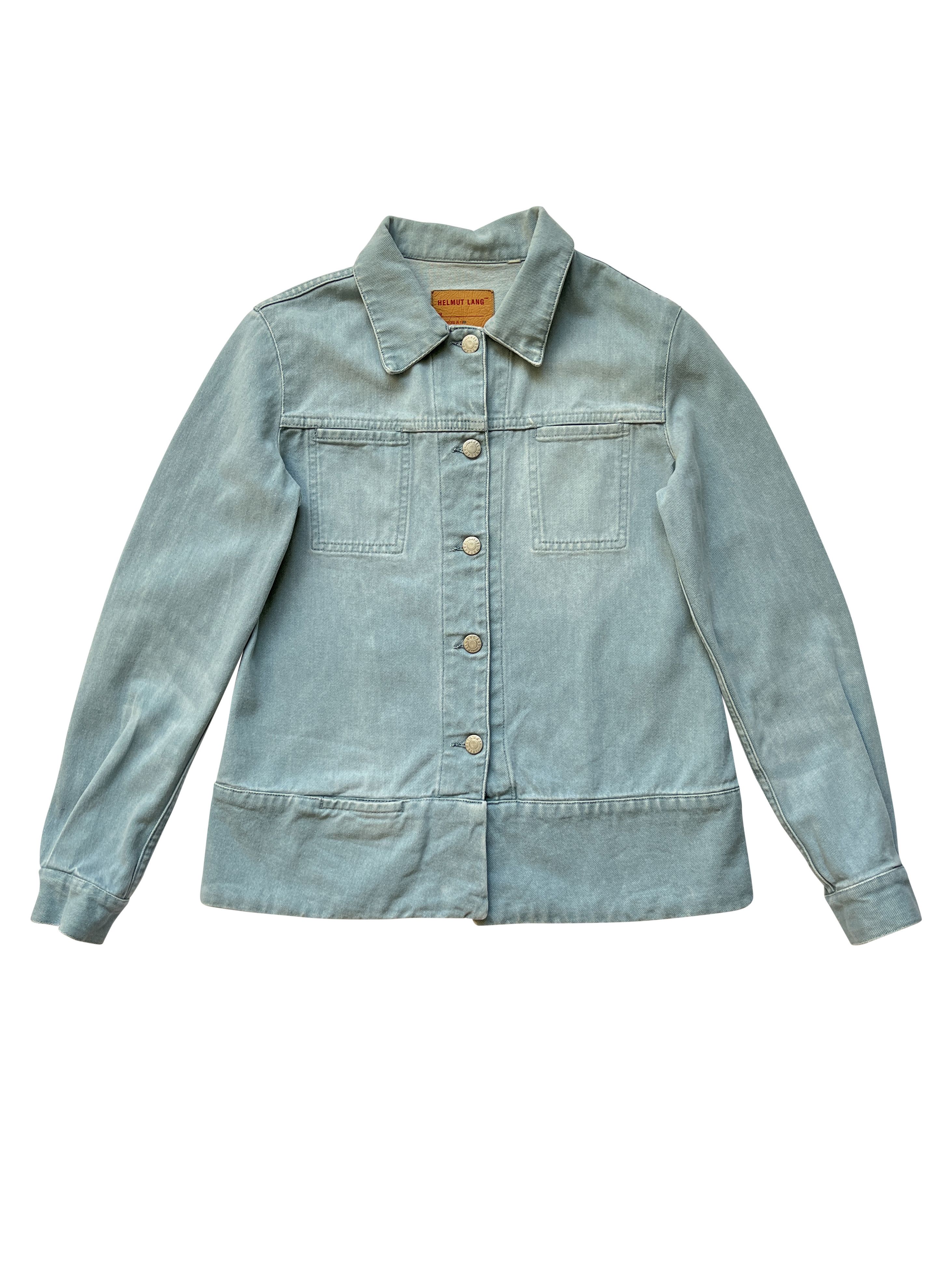 Helmut Lang ⚡️QUICK SALE⚡️1998 Helmut Lang Light Blue Denim Jacket Size US S / EU 44-46 / 1 - 1 Thumbnail