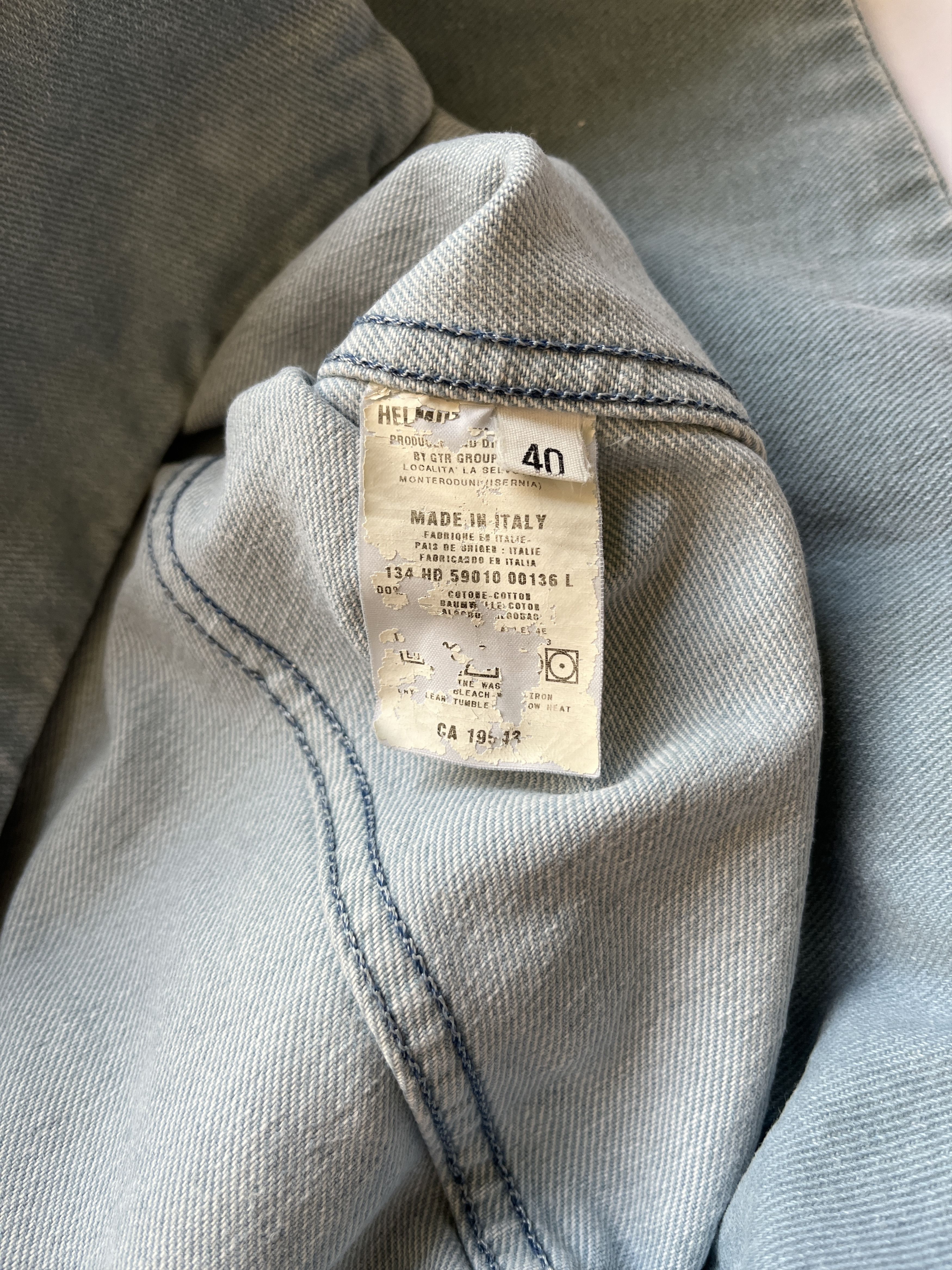 Helmut Lang ⚡️QUICK SALE⚡️1998 Helmut Lang Light Blue Denim Jacket Size US S / EU 44-46 / 1 - 4 Thumbnail
