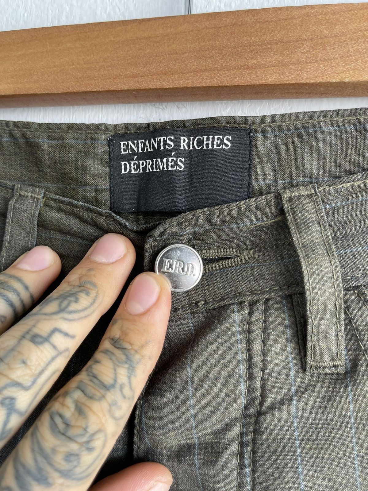 Enfants Riches Deprimes ERD CRAZY RARE Cropped Raw Hem Trouser Pants Size US 32 / EU 48 - 4 Thumbnail