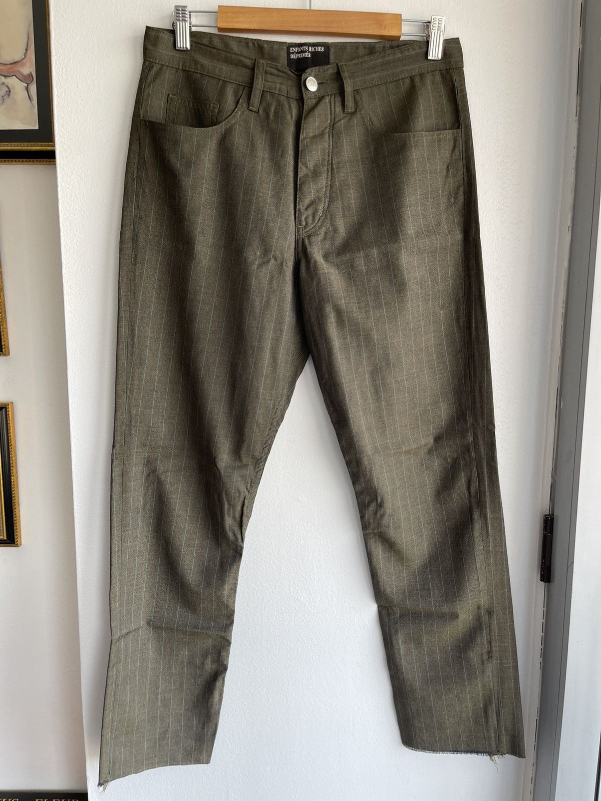 Enfants Riches Deprimes ERD CRAZY RARE Cropped Raw Hem Trouser Pants Size US 32 / EU 48 - 1 Thumbnail