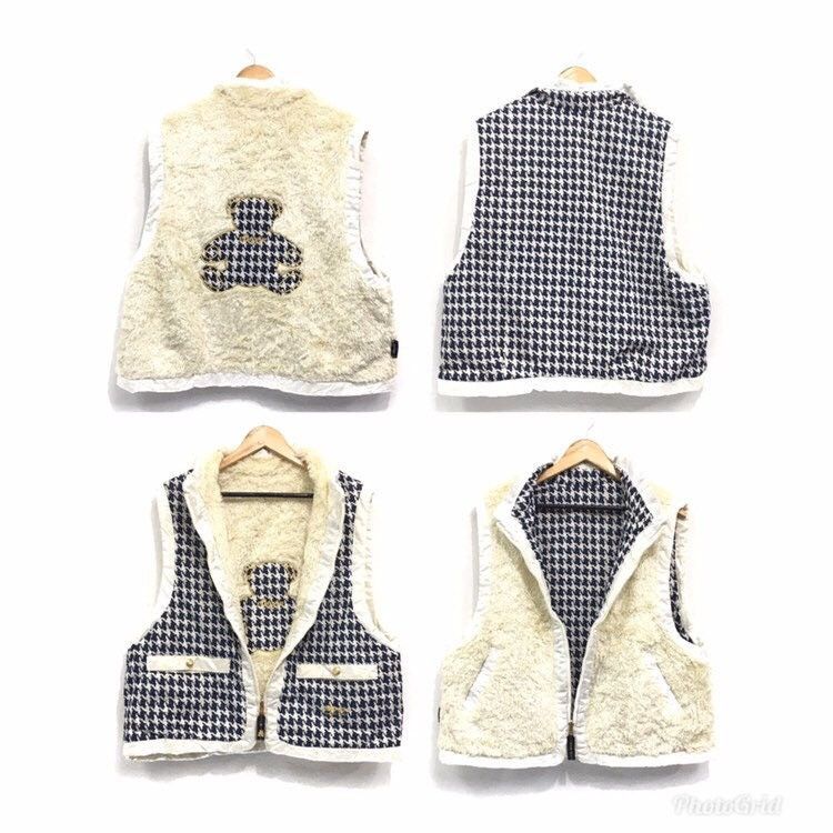 Ellesse × Sports Specialties Ellesse Bear Zipped Up Reversible Vest Size M / US 6-8 / IT 42-44 - 2 Thumbnail