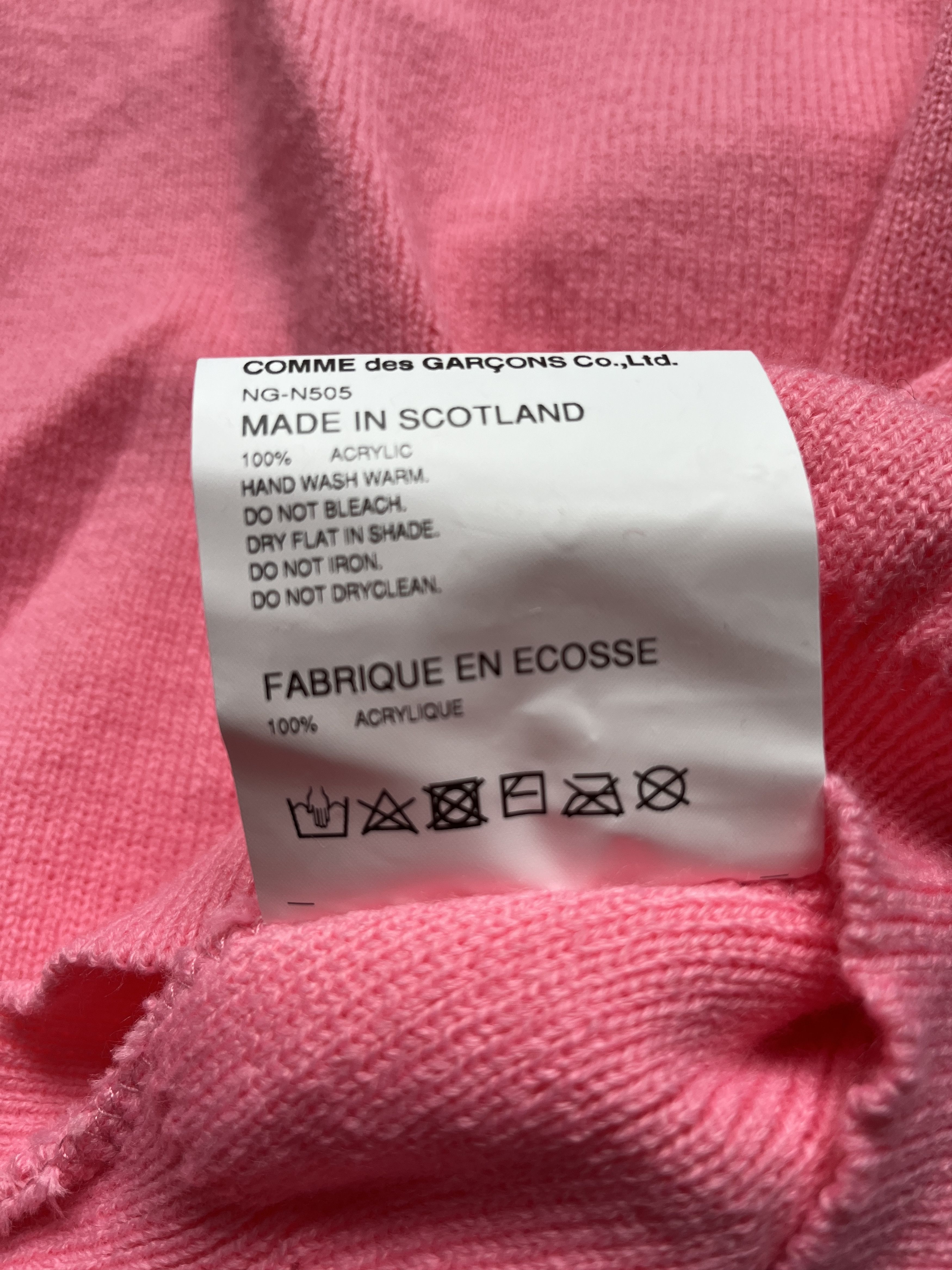 Comme des Garcons ⚡️QUICK SALE⚡️2020 Comme des Garçons Pink Cape Sweater Size XS / US 0-2 / IT 36-38 - 5 Thumbnail