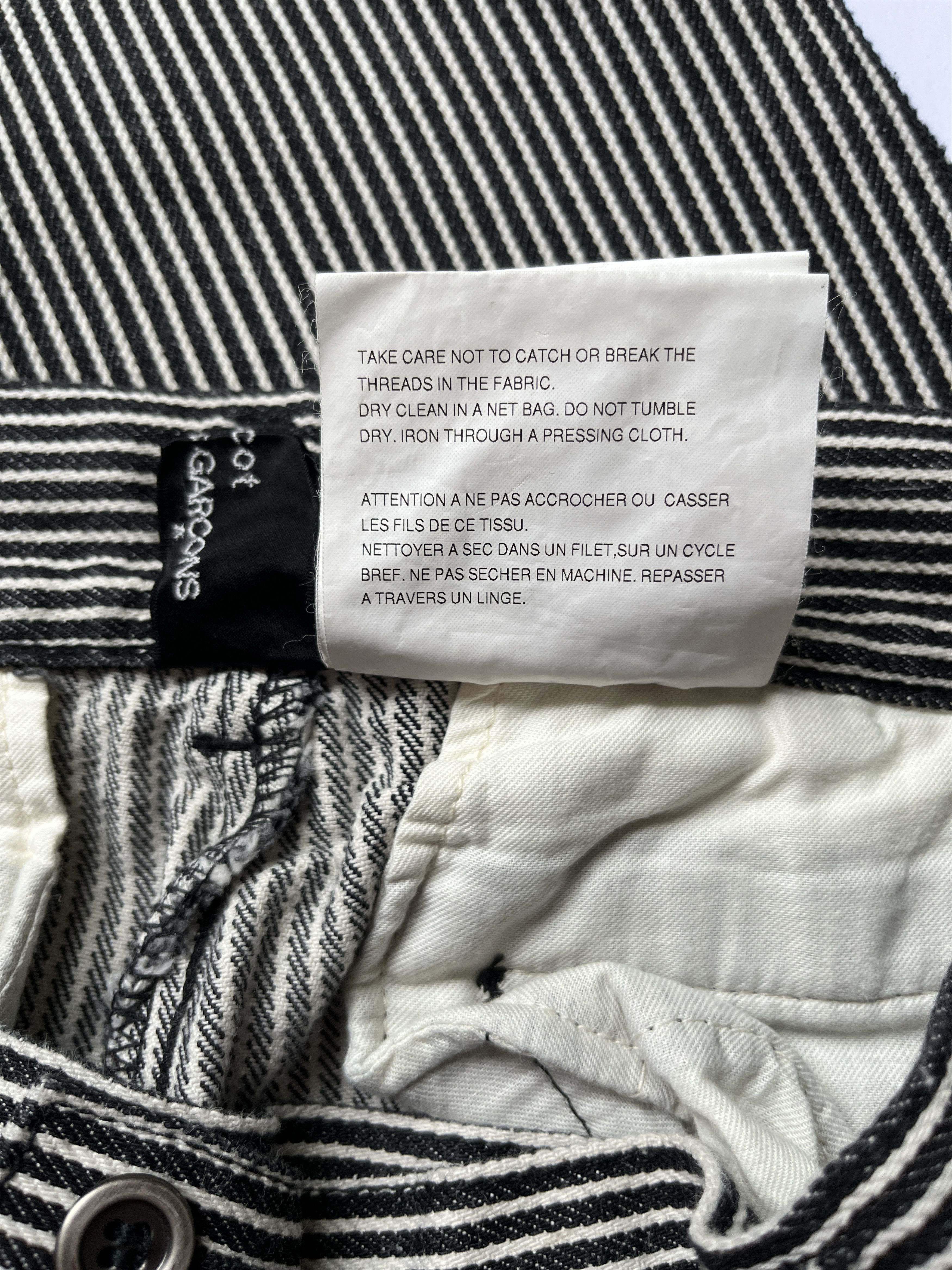 Comme des Garcons ⚡️QUICK SALE⚡️2003 Comme des Garcons Black White Pants Size 28" / US 6 / IT 42 - 4 Thumbnail