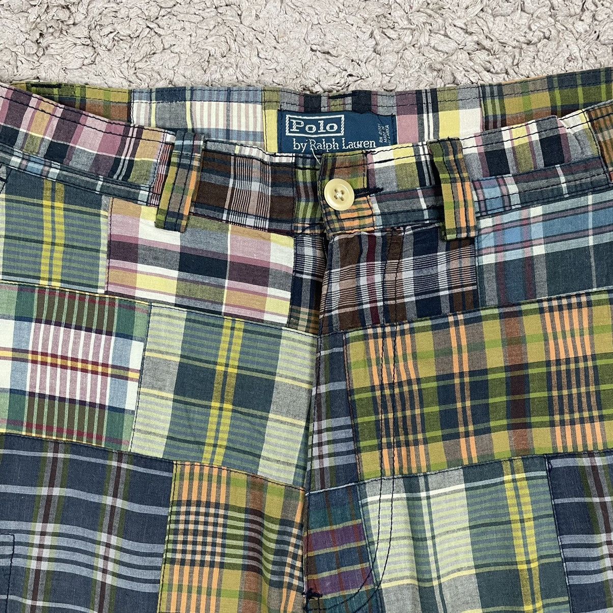 Vintage Vintage Polo Ralph Lauren Patchwork Cargo Shorts Size US 30 / EU 46 - 3 Thumbnail