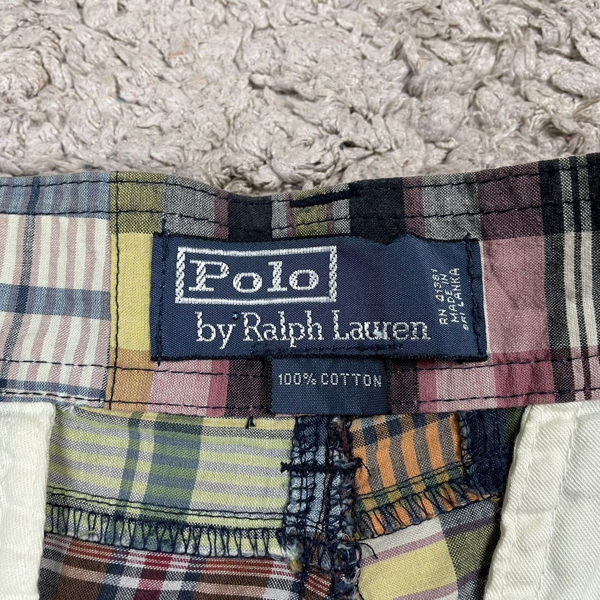Vintage Vintage Polo Ralph Lauren Patchwork Cargo Shorts Size US 30 / EU 46 - 11 Thumbnail