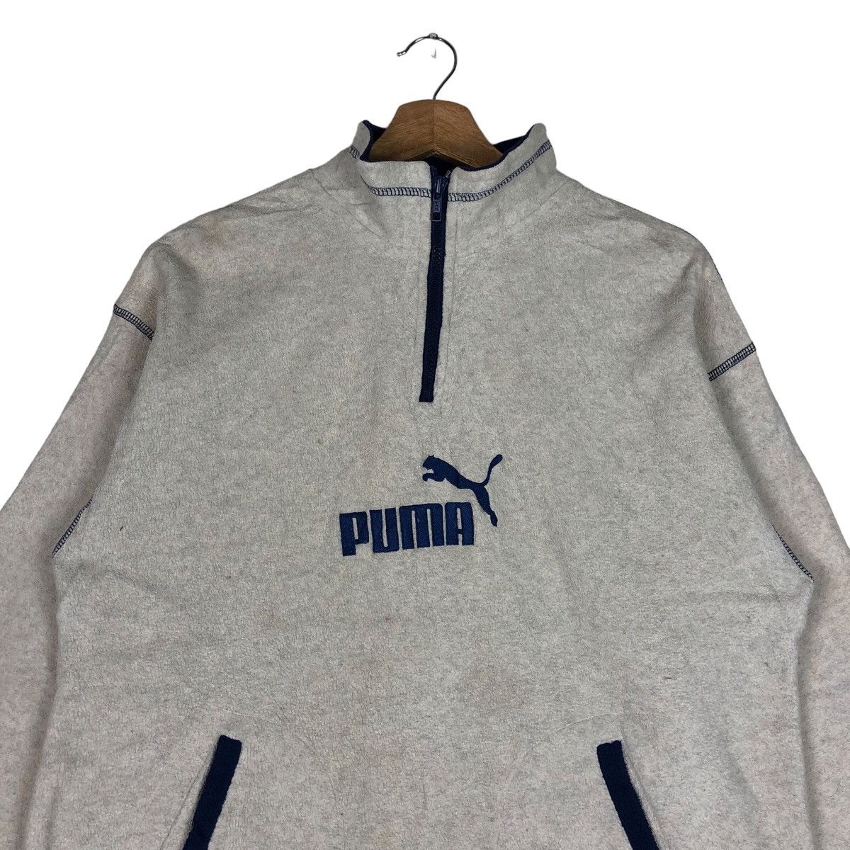 Puma Vintage The Puma Archive Embroidery Centre Logo Fleece Size US M / EU 48-50 / 2 - 2 Thumbnail