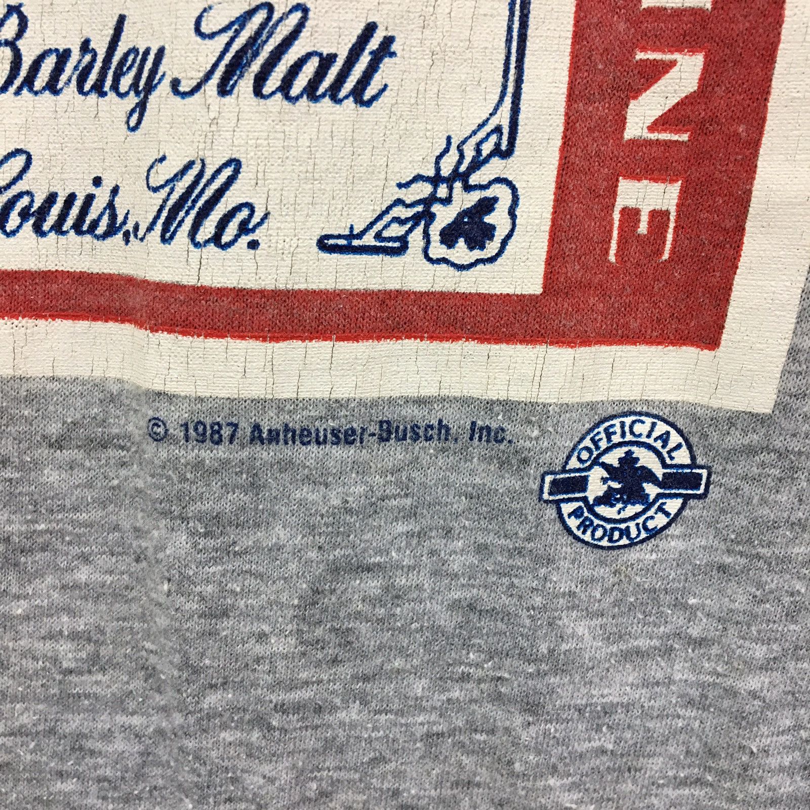 Budweiser × Vintage BUDWEISER Crewneck Vintage 80s Shirt Size US L / EU 52-54 / 3 - 7 Thumbnail