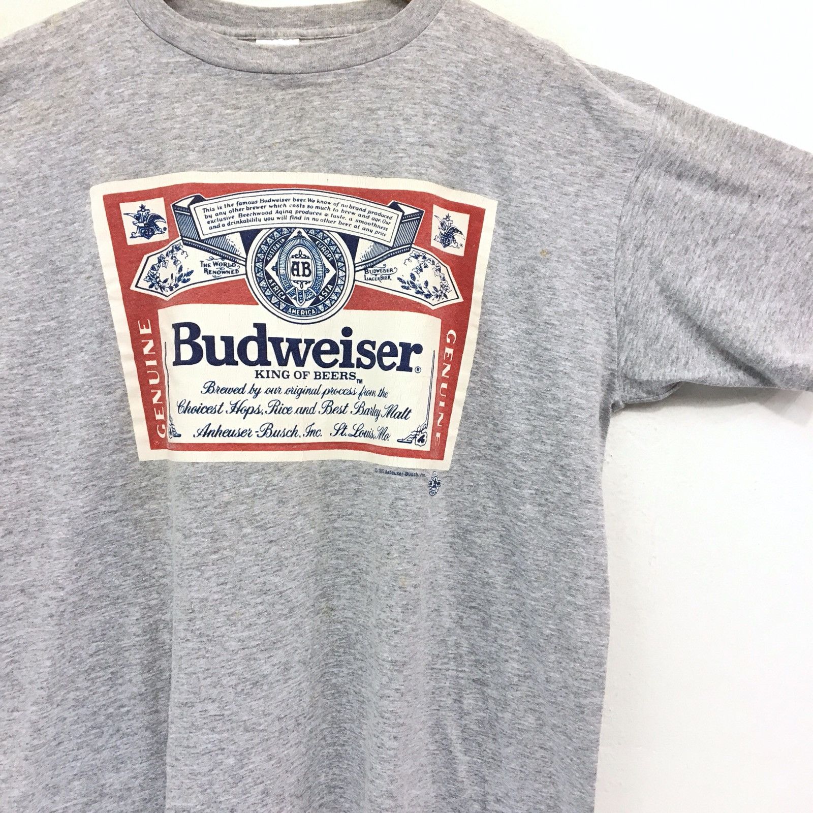 Budweiser × Vintage BUDWEISER Crewneck Vintage 80s Shirt Size US L / EU 52-54 / 3 - 4 Thumbnail