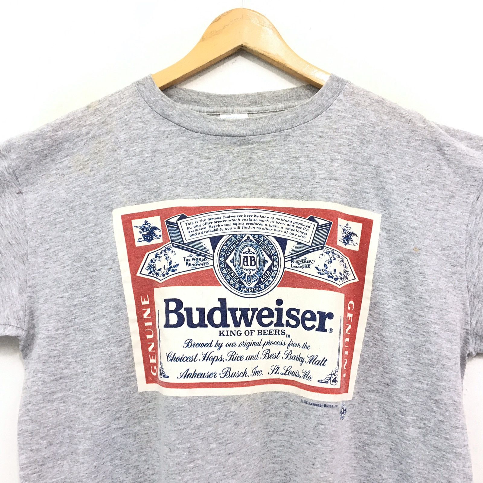 Budweiser × Vintage BUDWEISER Crewneck Vintage 80s Shirt Size US L / EU 52-54 / 3 - 3 Thumbnail