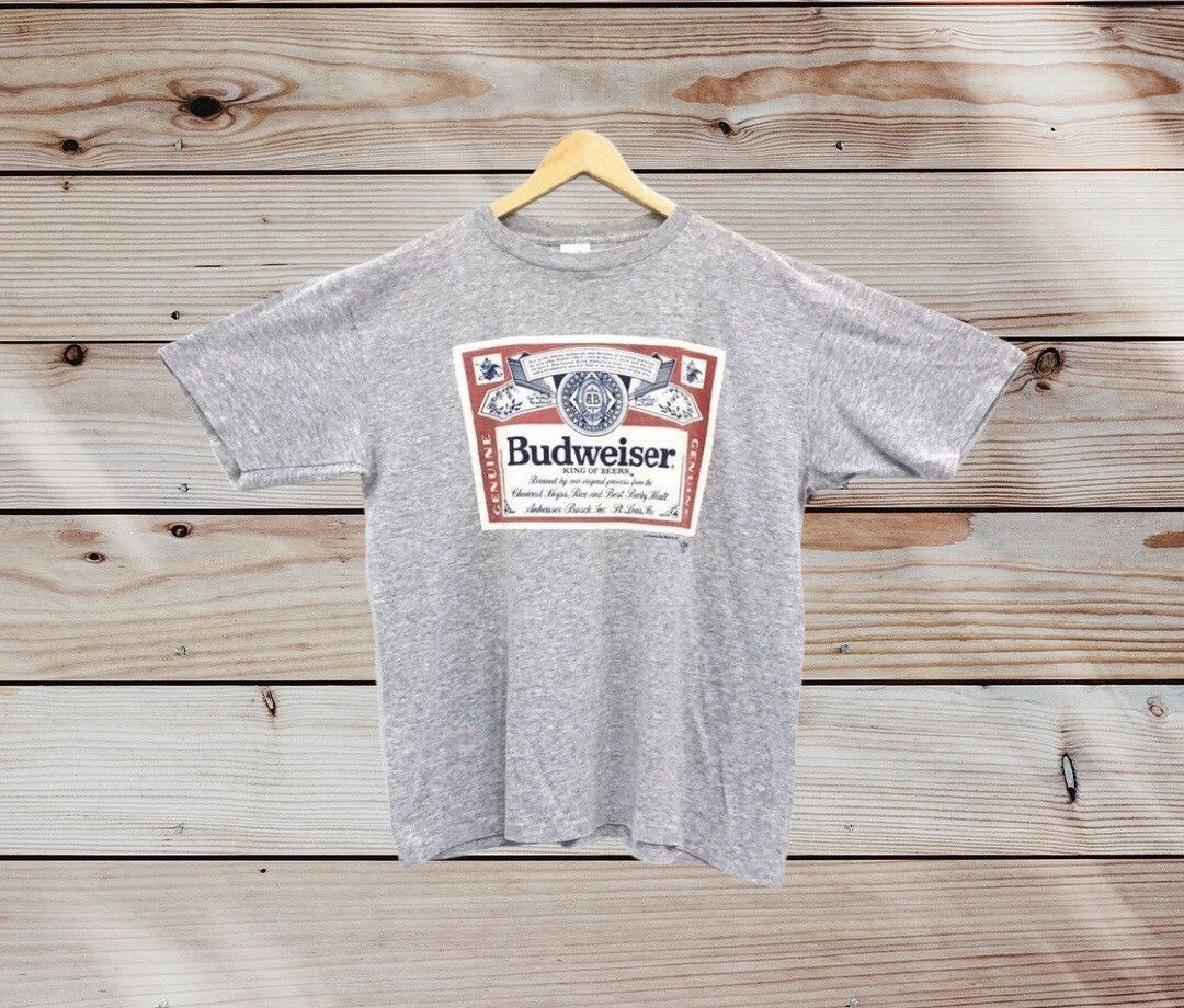 Budweiser × Vintage BUDWEISER Crewneck Vintage 80s Shirt Size US L / EU 52-54 / 3 - 1 Thumbnail