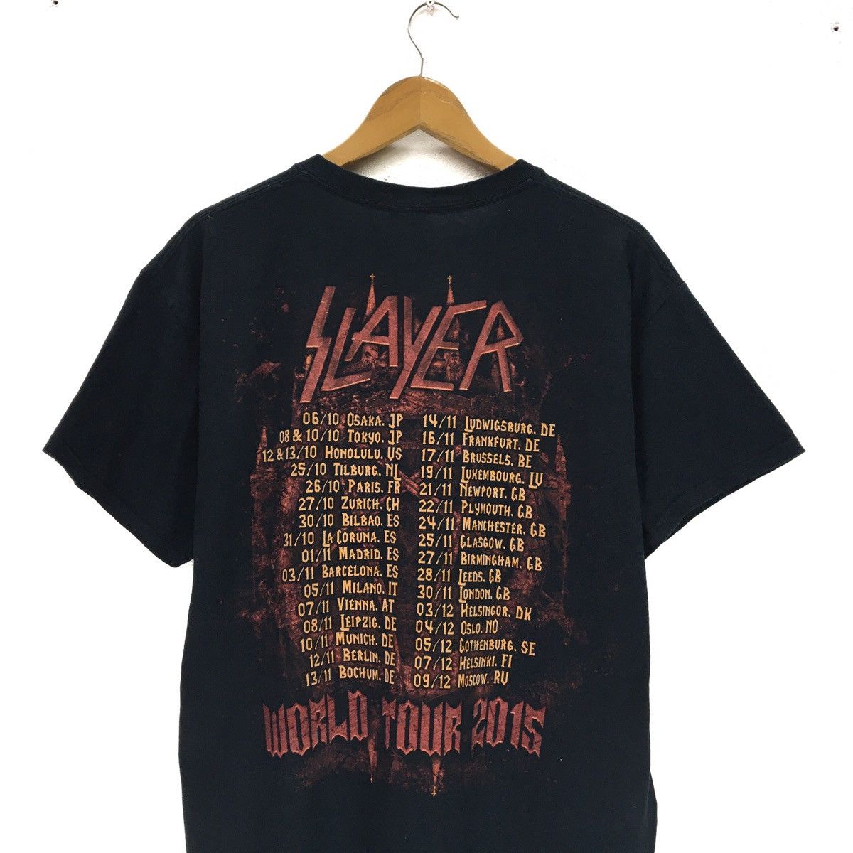 Band Tees × Gildan × Slayer SLAYER World Tour Crewneck Shirts Size US M / EU 48-50 / 2 - 4 Thumbnail