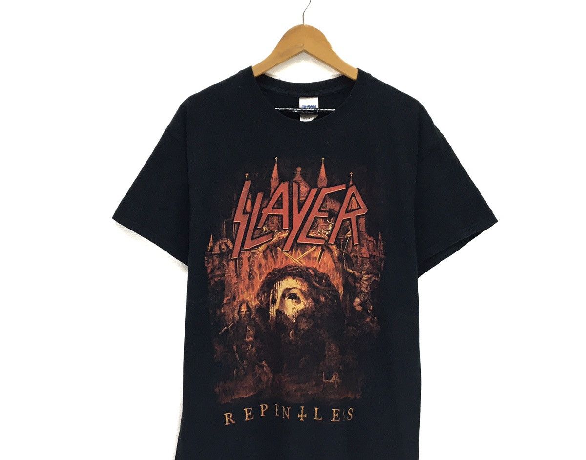 Band Tees × Gildan × Slayer SLAYER World Tour Crewneck Shirts Size US M / EU 48-50 / 2 - 3 Thumbnail