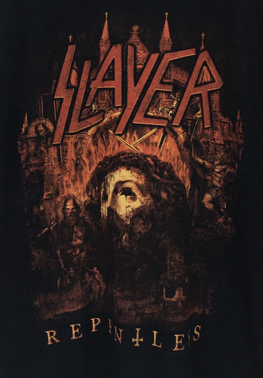 Band Tees × Gildan × Slayer SLAYER World Tour Crewneck Shirts Size US M / EU 48-50 / 2 - 7 Thumbnail