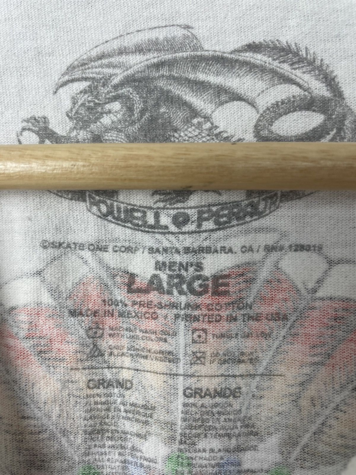 Vintage Powell Skateboards Skate Tee Skull Indian Logo Rare Hype Size US L / EU 52-54 / 3 - 3 Thumbnail
