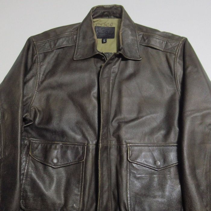 Generic Vintage James Dean Type-A Flight Jacket Bomber Leather Large ...