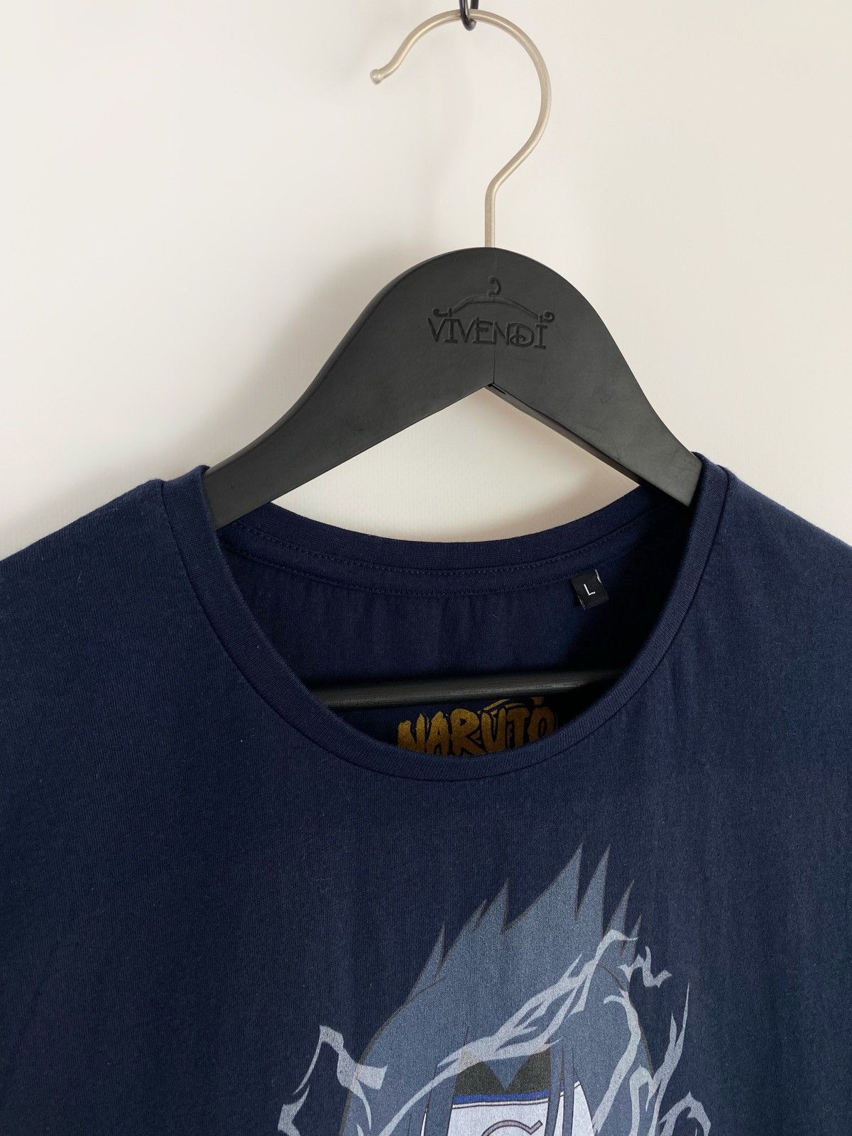 Anime 2002 Naruto Sasuke Uchiwa T-Shirt Size US L / EU 52-54 / 3 - 3 Thumbnail