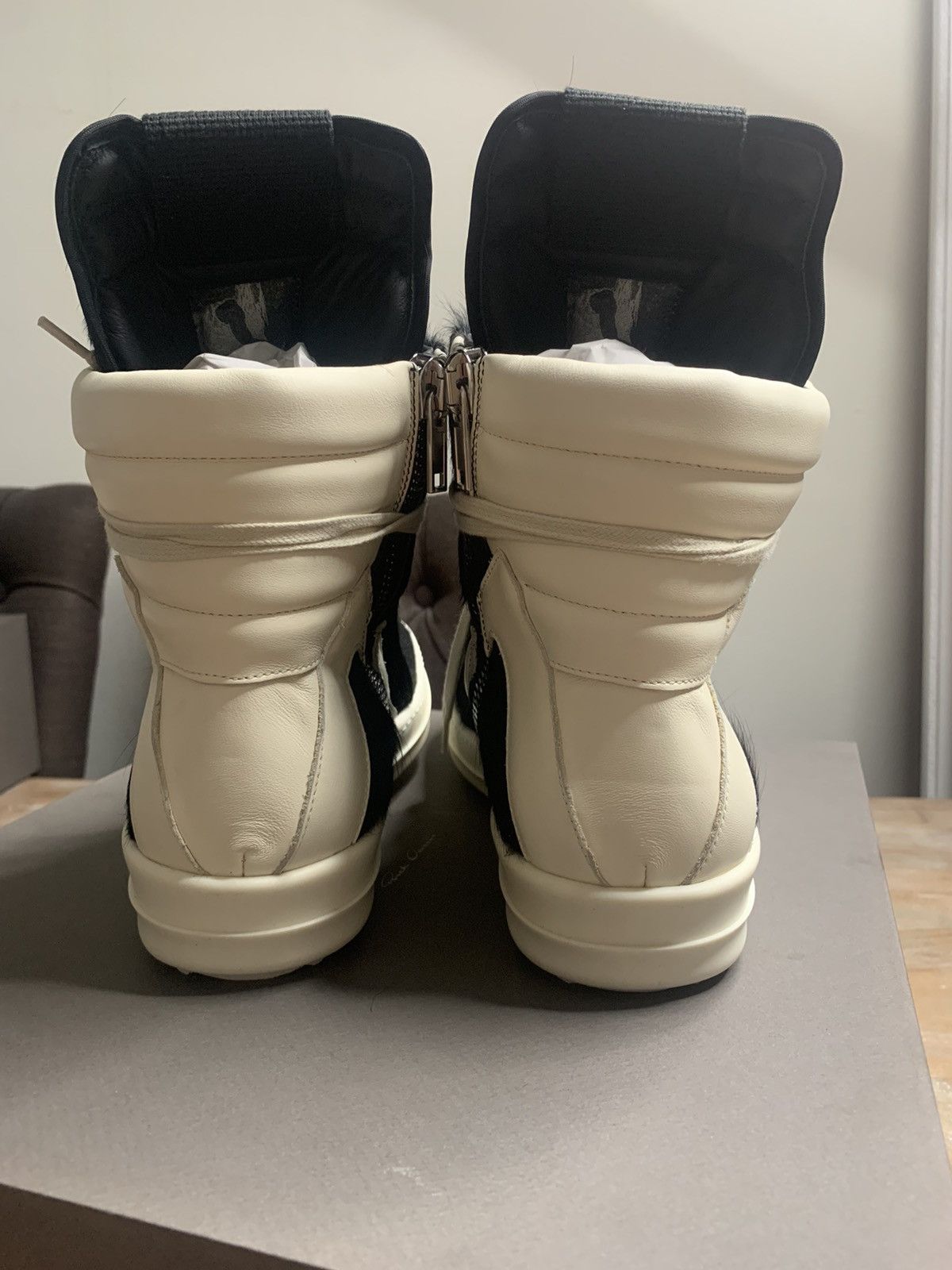 Rick Owens PONYHAIR GEOBASKETS!!! EU42 Size US 9 / EU 42 - 4 Thumbnail