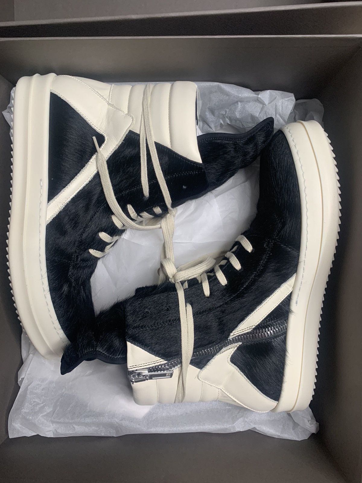 Rick Owens PONYHAIR GEOBASKETS!!! EU42 Size US 9 / EU 42 - 6 Thumbnail