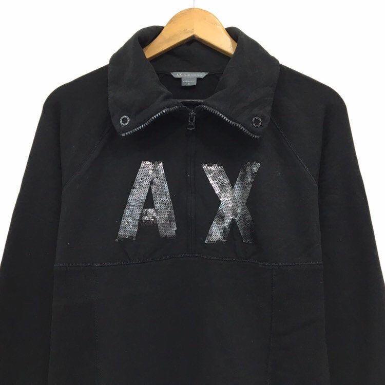 Armani Exchange Armani Exchange Half Zip Sweatshirts Size S / US 4 / IT 40 - 4 Thumbnail
