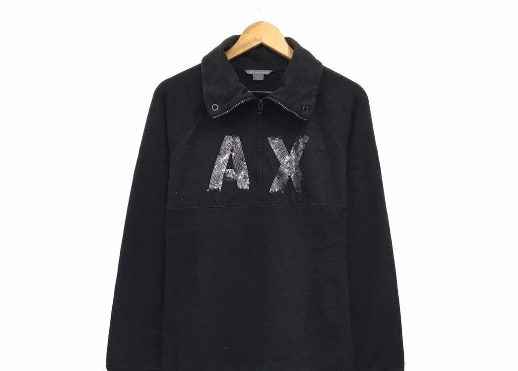 Armani Exchange Armani Exchange Half Zip Sweatshirts Size S / US 4 / IT 40 - 3 Thumbnail
