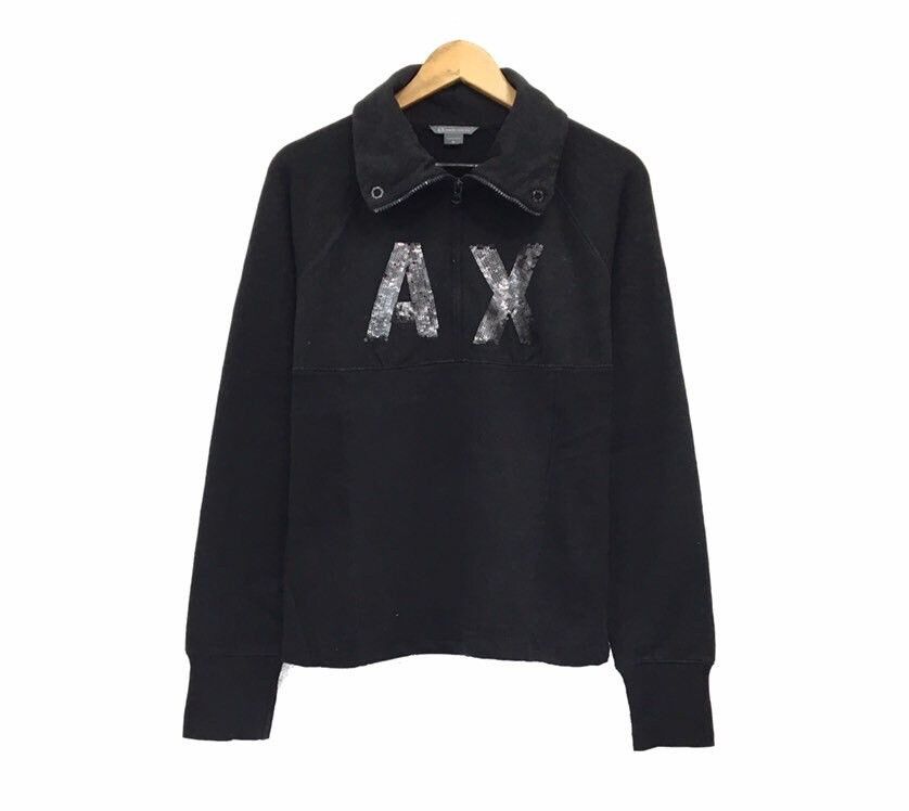 Armani Exchange Armani Exchange Half Zip Sweatshirts Size S / US 4 / IT 40 - 1 Thumbnail