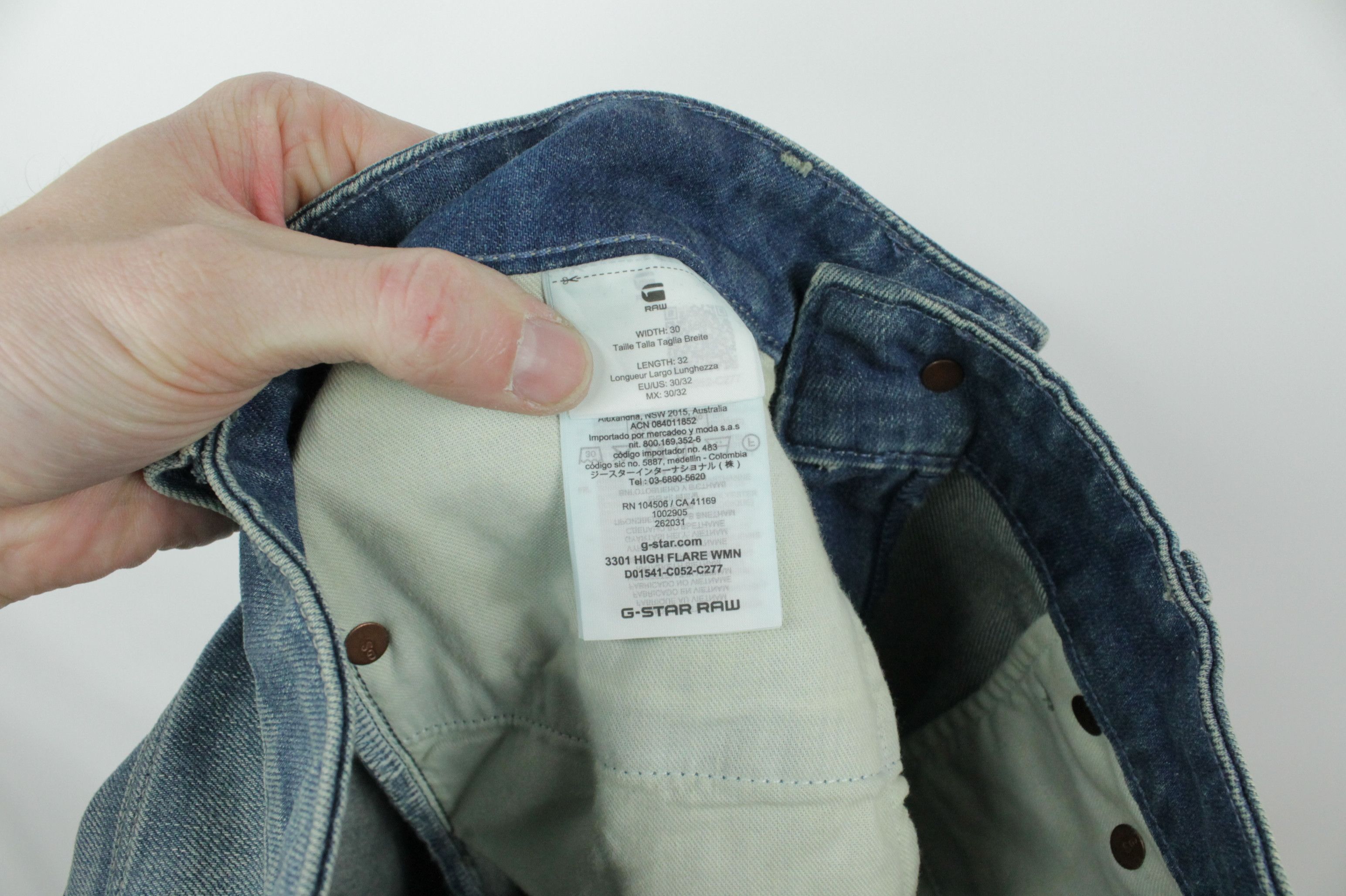 G-Star G-Star Raw 3301 High Flare Light blue Jeans WMNS Size 30" / US 8 / IT 44 - 12 Thumbnail