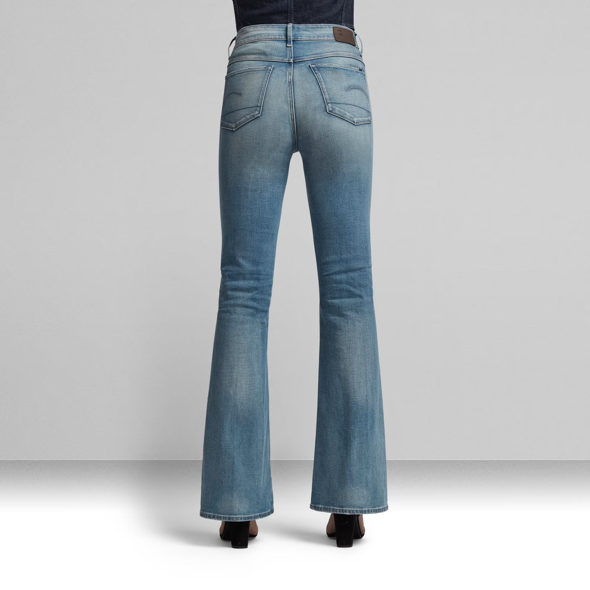 G-Star G-Star Raw 3301 High Flare Light blue Jeans WMNS Size 30" / US 8 / IT 44 - 2 Thumbnail
