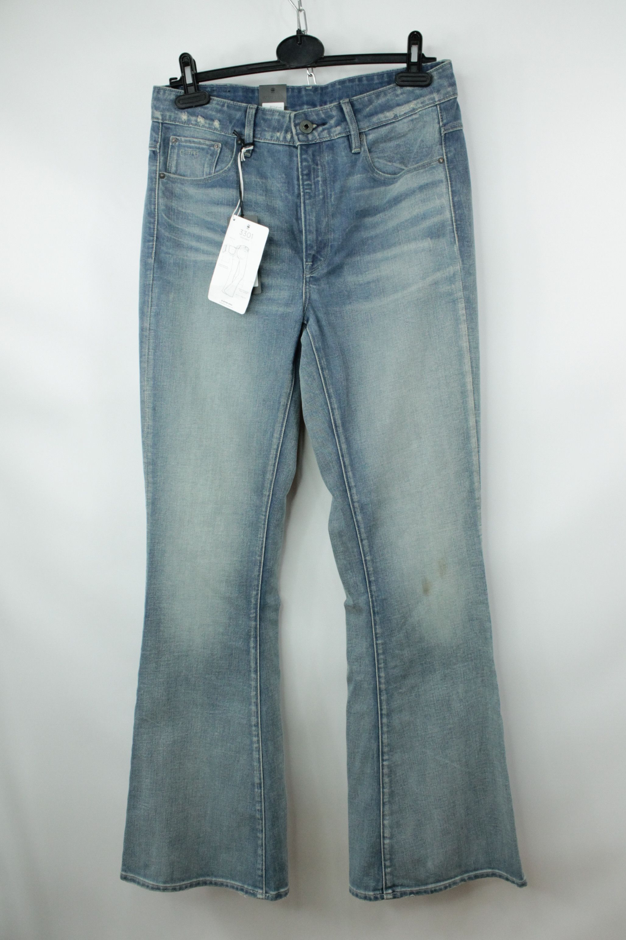 G-Star G-Star Raw 3301 High Flare Light blue Jeans WMNS Size 30" / US 8 / IT 44 - 5 Thumbnail